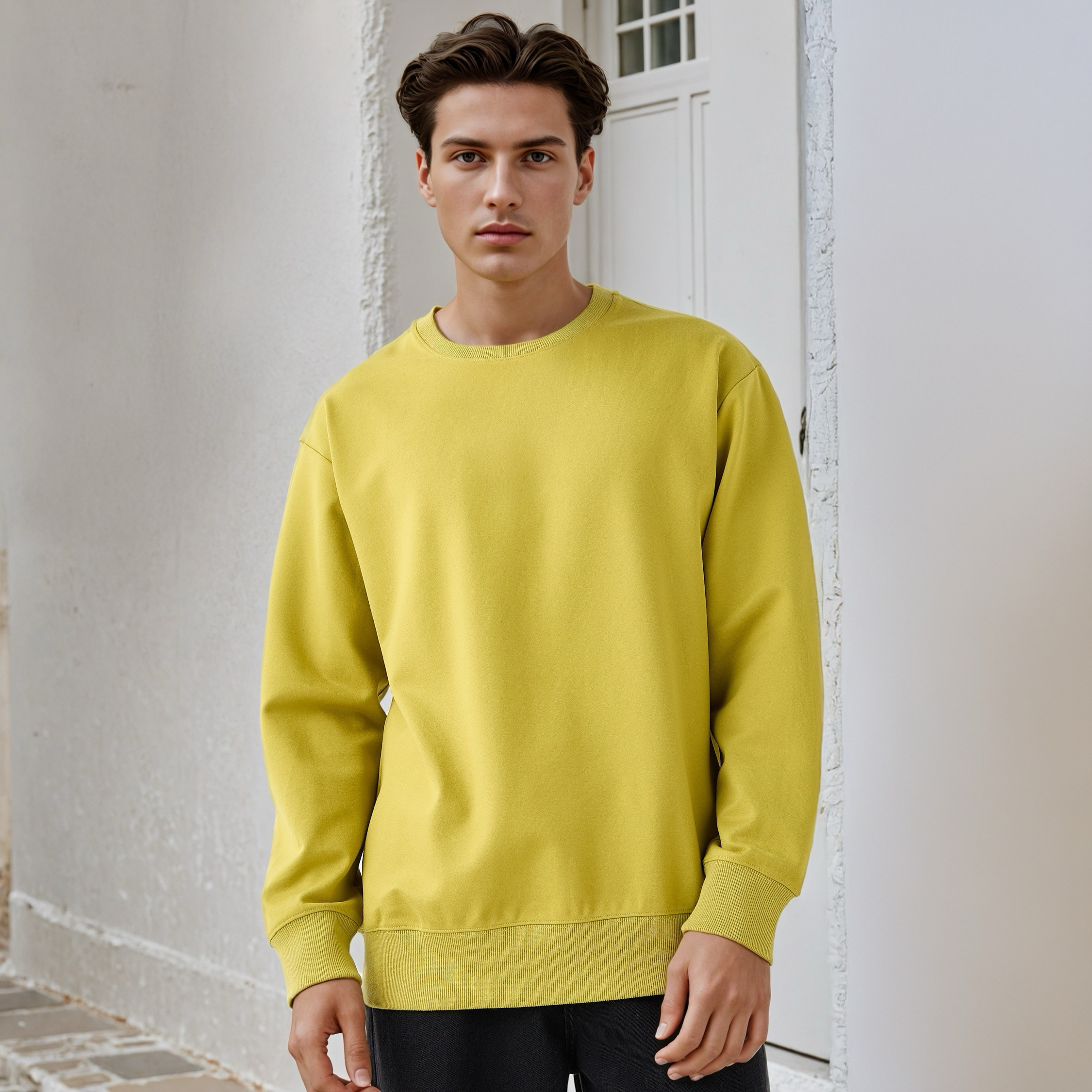 Relaxed Fit Sweatshirt-men-winterwear-hoodiesandsweatshirts-image-1
