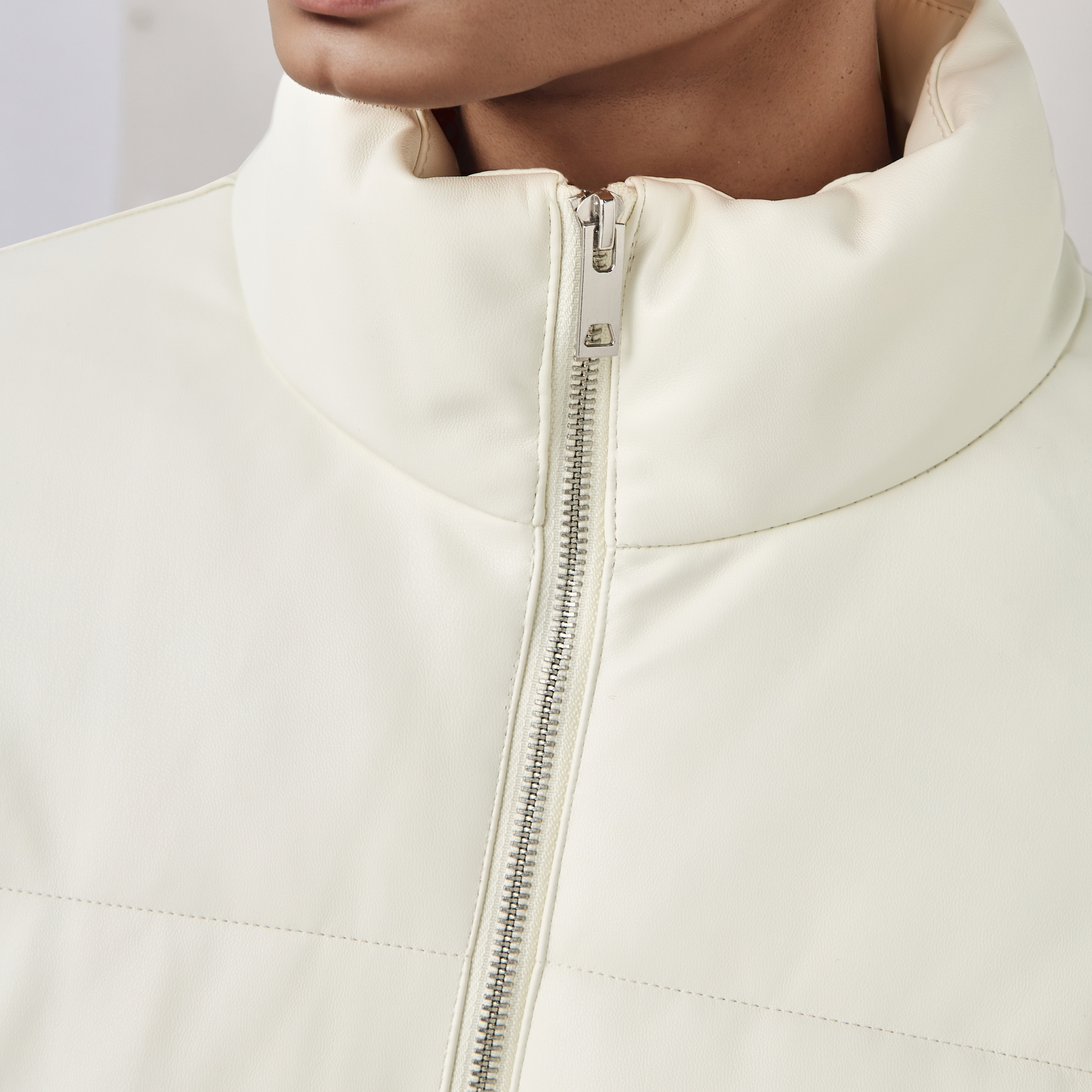 Men Regular Fit High Neck Bomber PU Jacket-men-clothing-jacketsandblazers-jackets-image-6