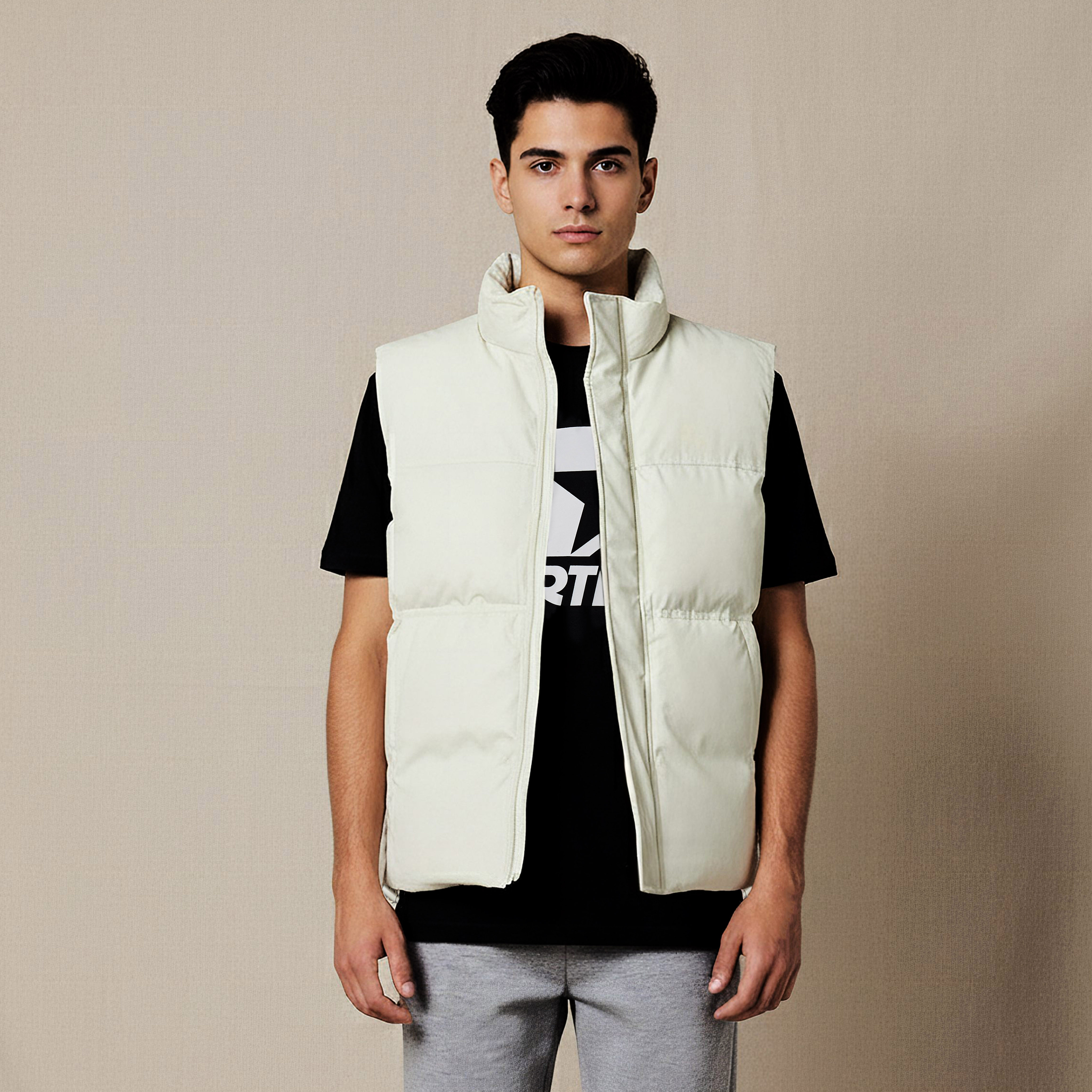 Men Relaxed Fit Quilted Sleeveless Puffer Jacket-men-clothing-jacketsandblazers-jackets-image-1