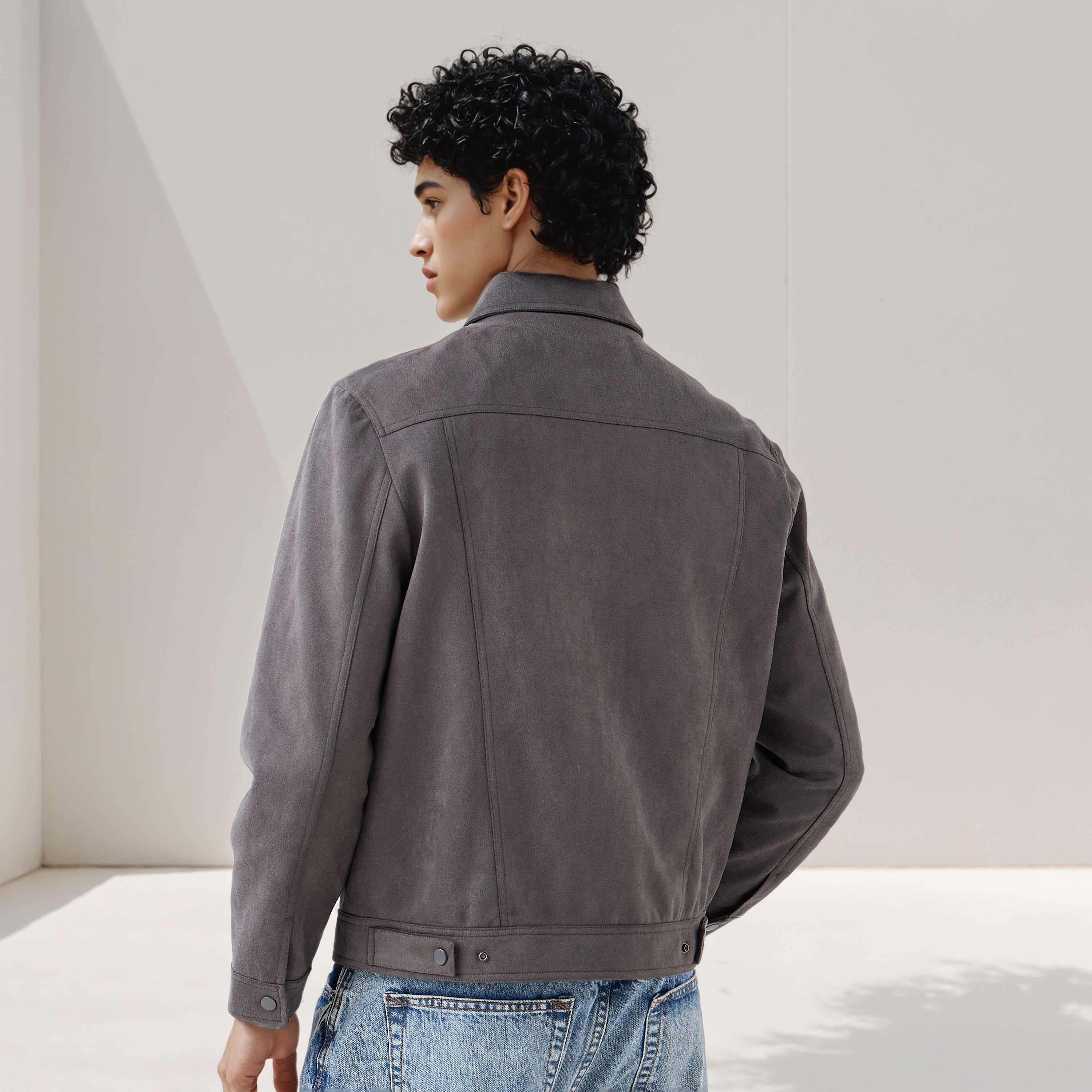 Men Regular Fit Suede Trucker Jacket-men-clothing-jacketsandblazers-jackets-image-3