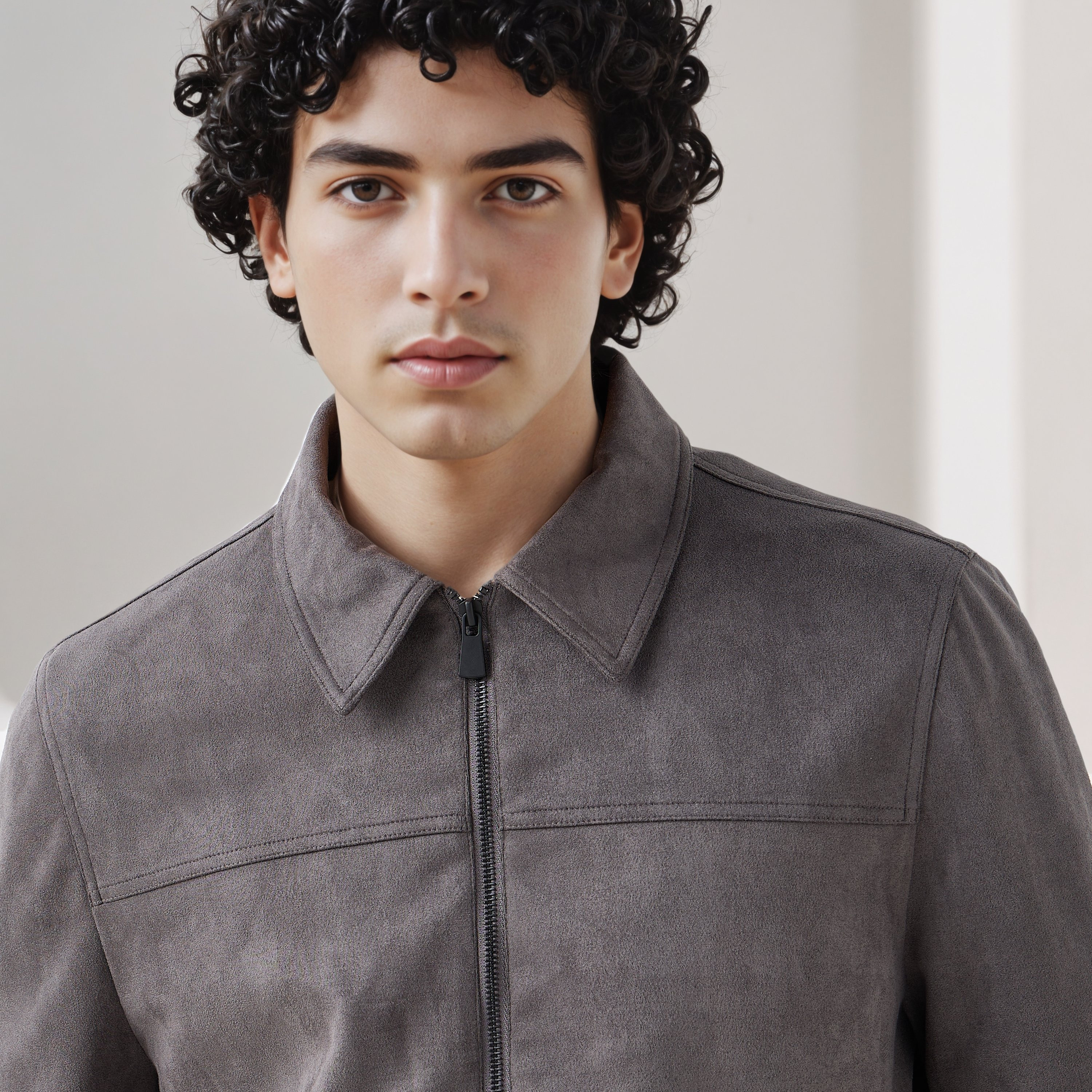 Men Regular Fit Suede Trucker Jacket-men-clothing-jacketsandblazers-jackets-image-4