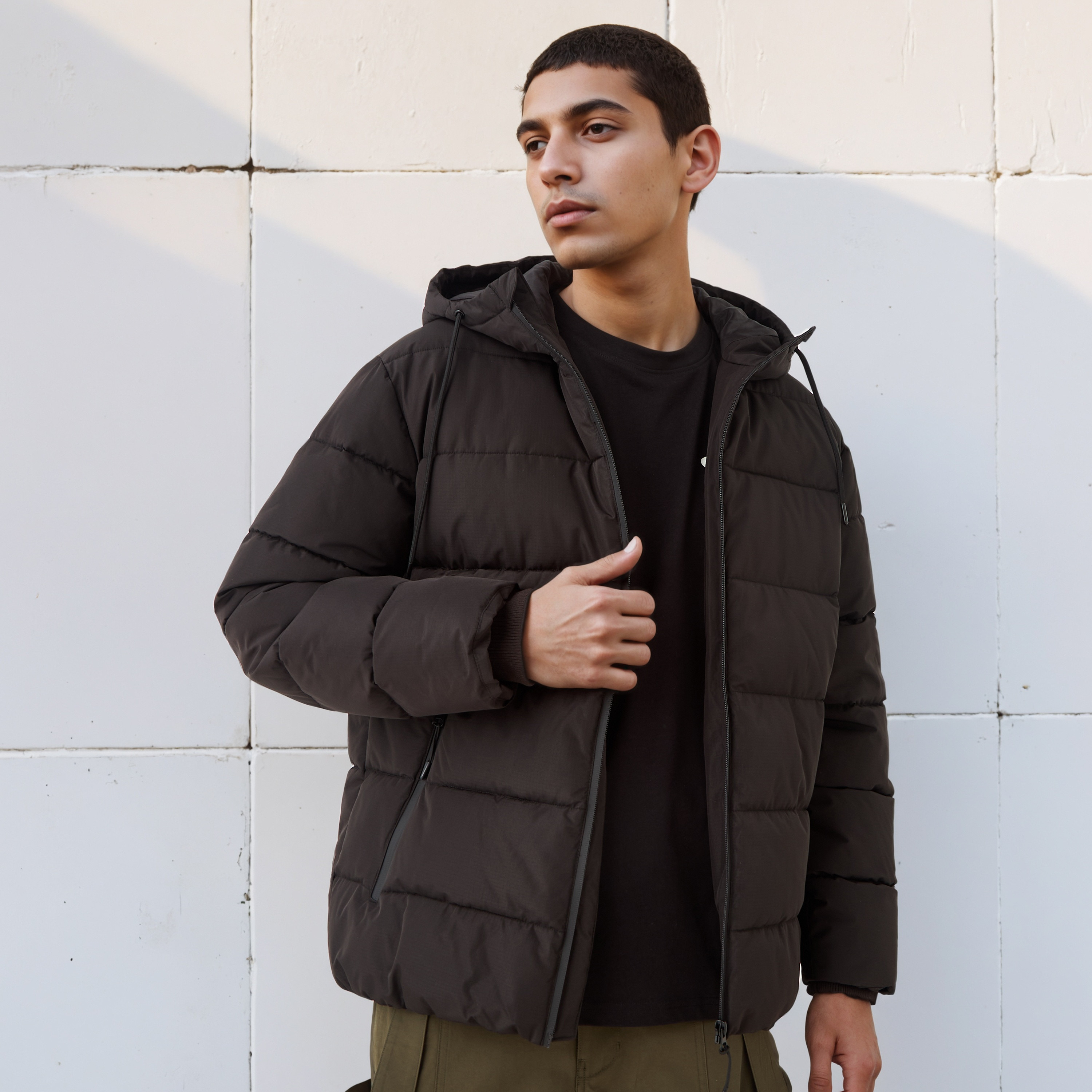 Men Relaxed Fit Quilted Hooded Puffer Jacket-men-clothing-jacketsandblazers-jackets-image-1