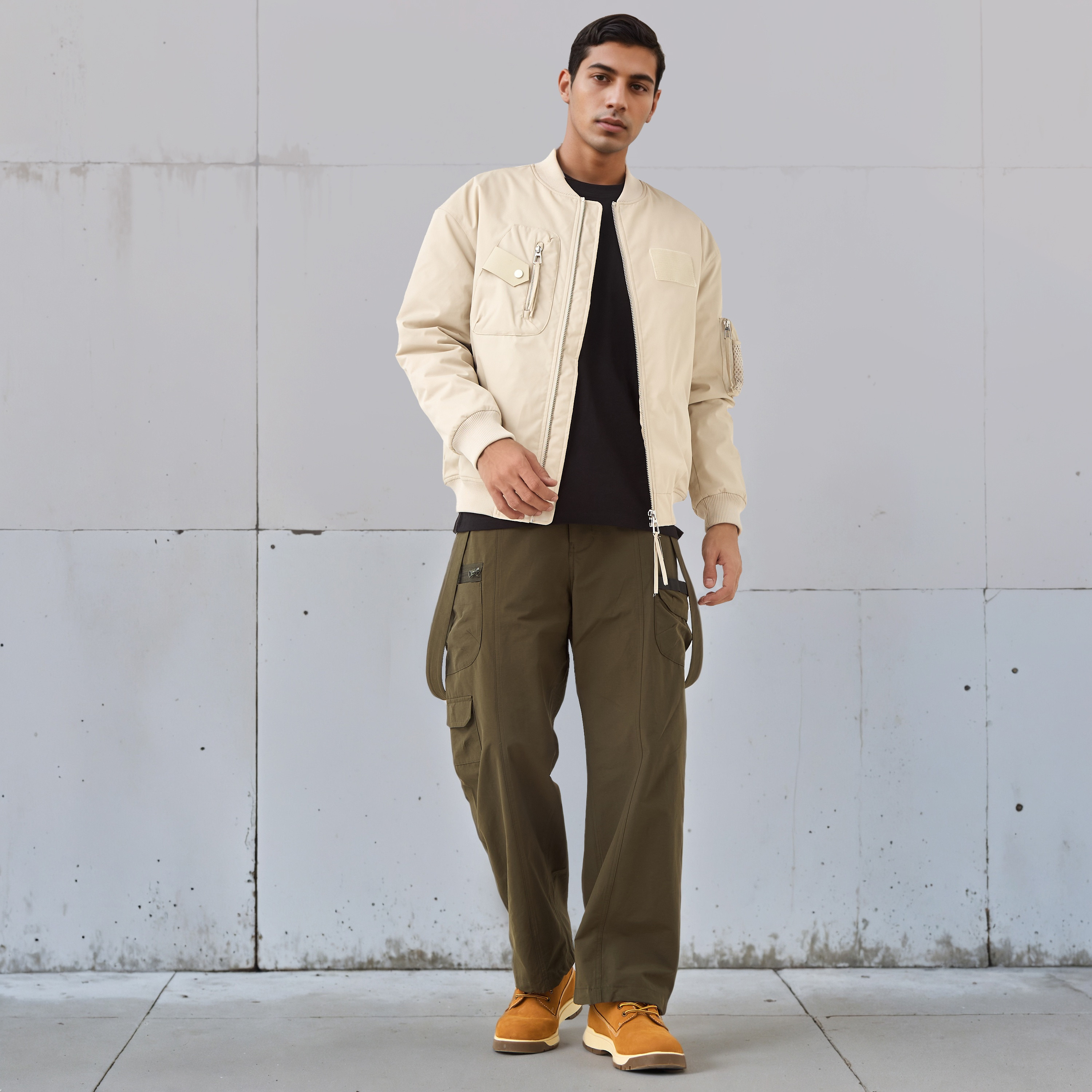 Men Relaxed Fit Utility Pockets Bomber Jacket-men-clothing-jacketsandblazers-jackets-image-2
