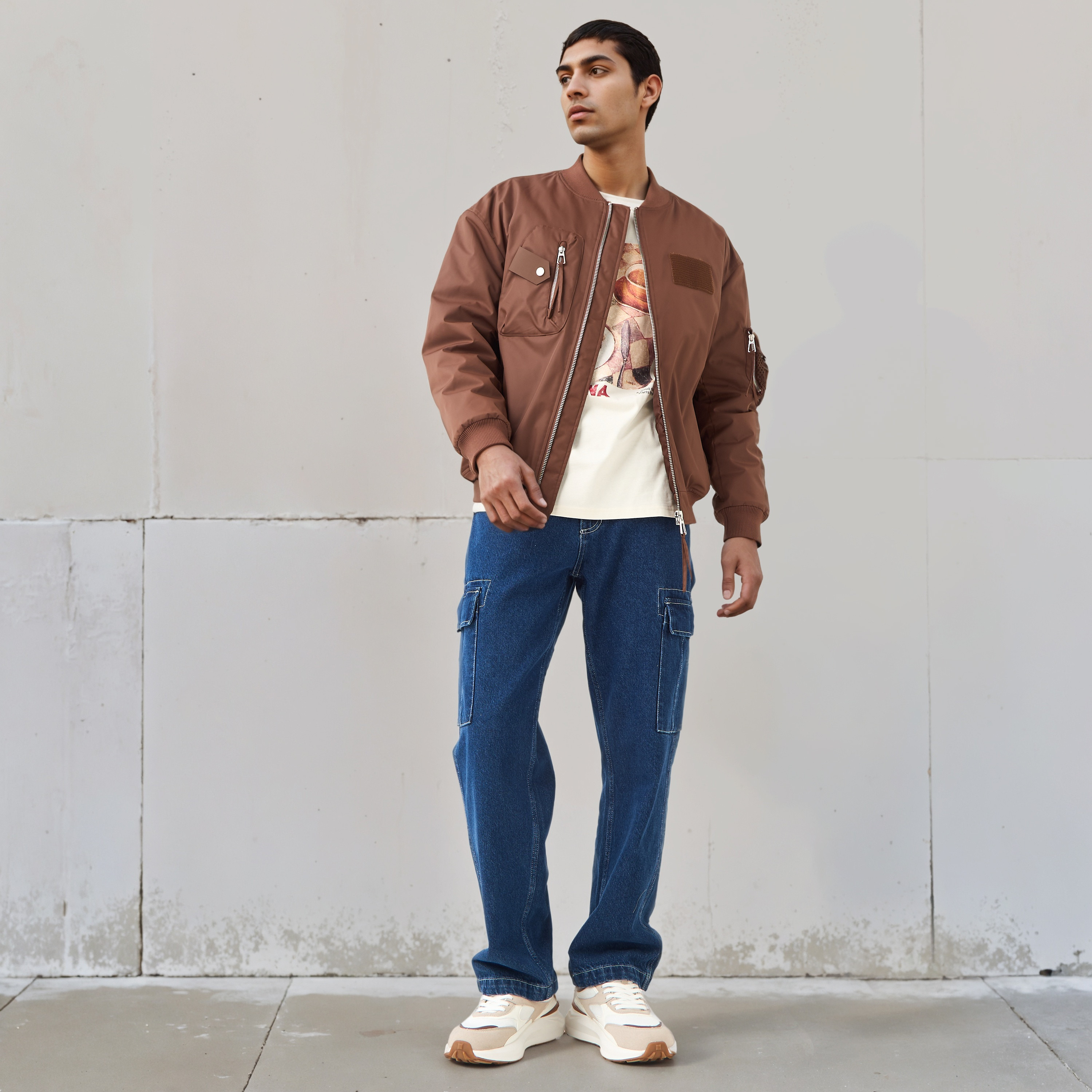 Men Relaxed Fit Utility Pockets Bomber Jacket-men-clothing-jacketsandblazers-jackets-image-2