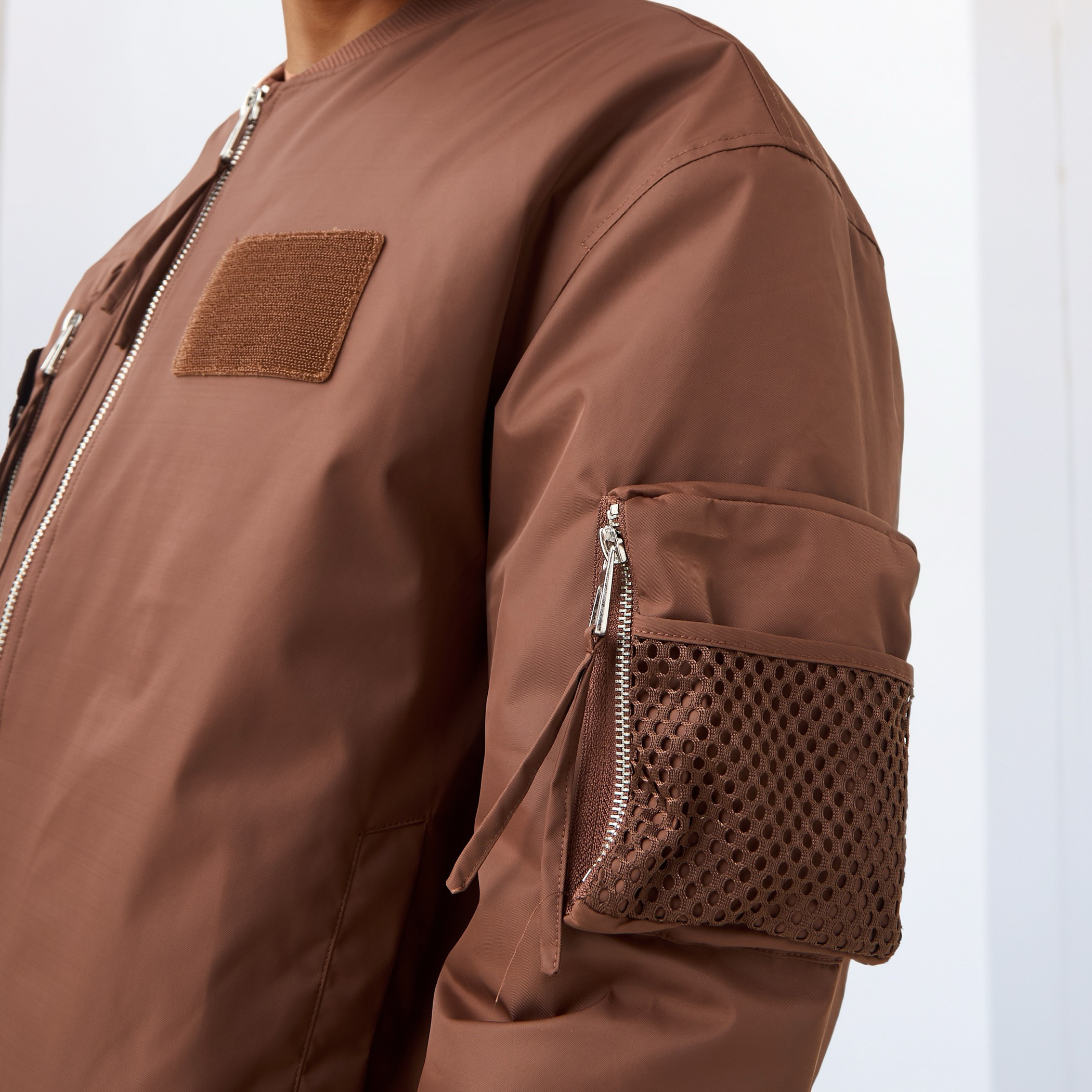 Men Relaxed Fit Utility Pockets Bomber Jacket-men-clothing-jacketsandblazers-jackets-image-4