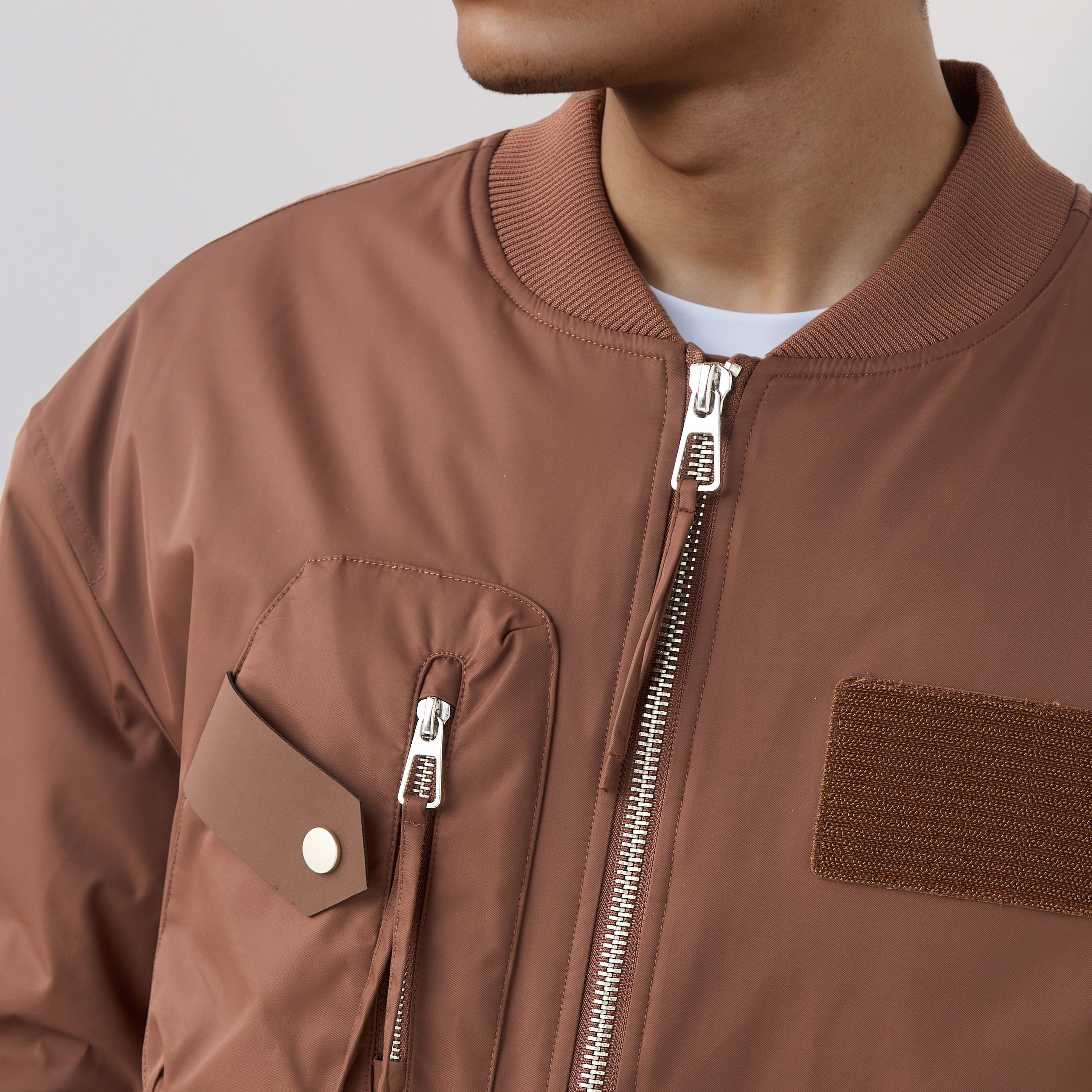 Men Relaxed Fit Utility Pockets Bomber Jacket-men-clothing-jacketsandblazers-jackets-image-6