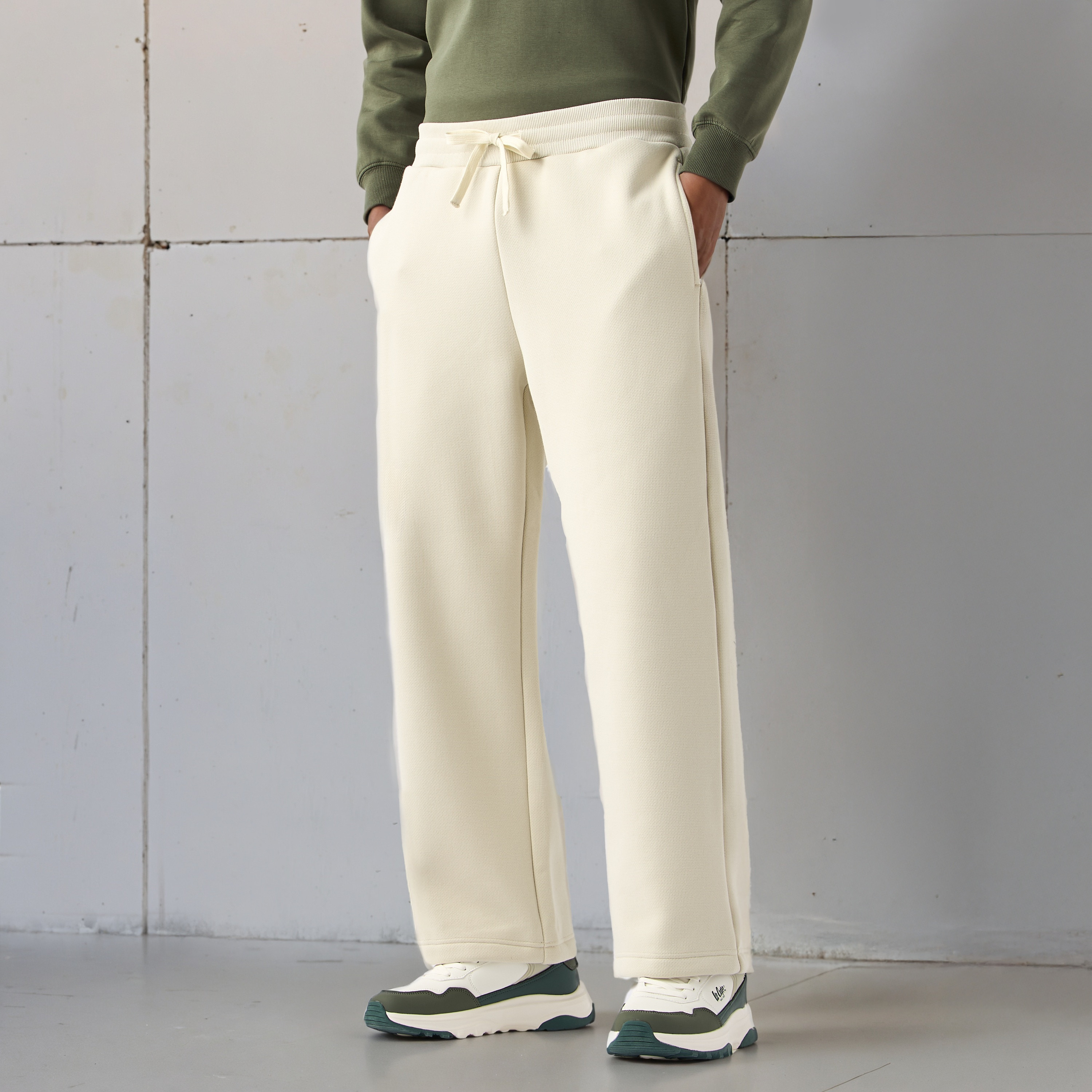 Wide Leg Flexi Waist Track Pants-men-clothing-bottoms-joggers-image-1