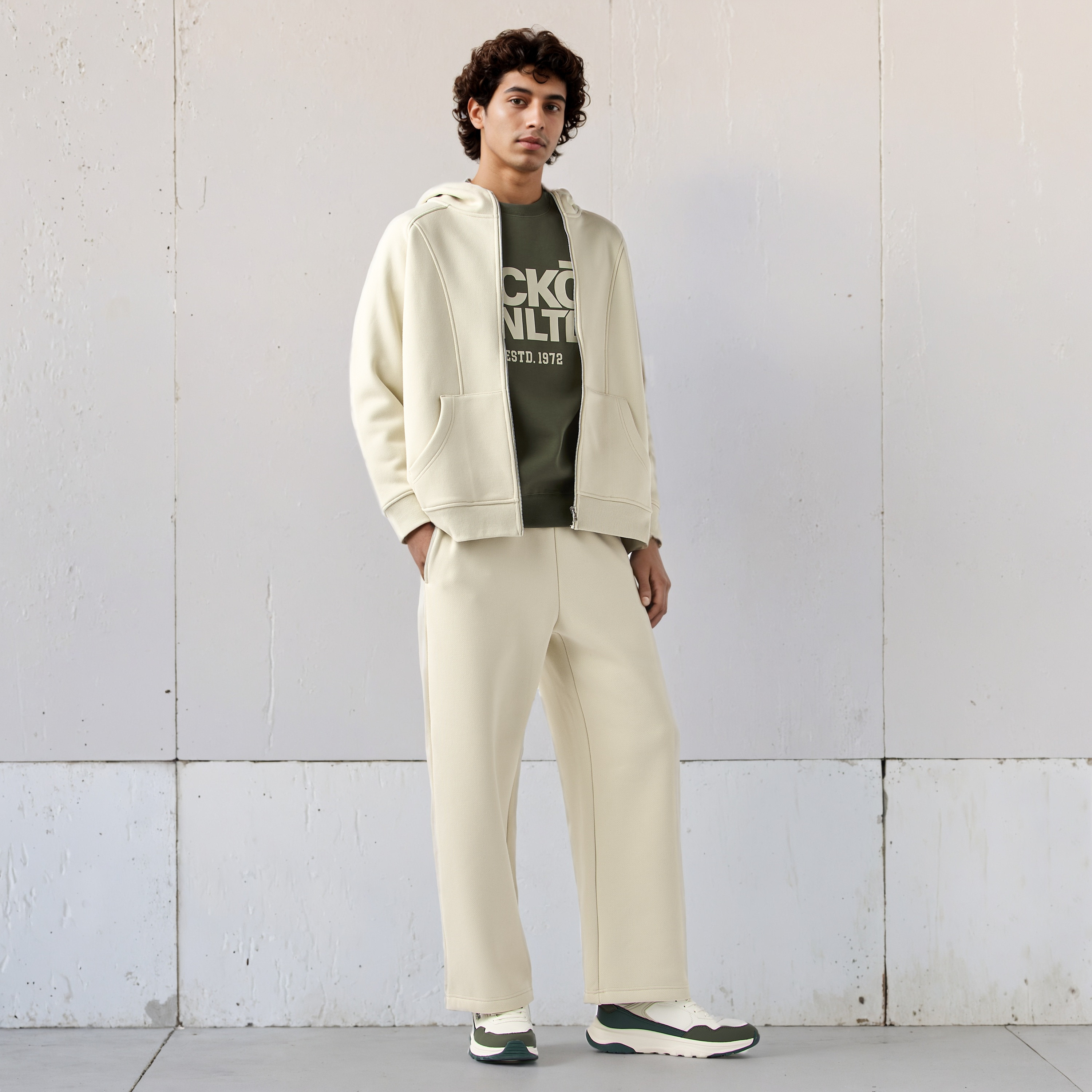 Wide Leg Flexi Waist Track Pants-men-clothing-bottoms-joggers-image-2