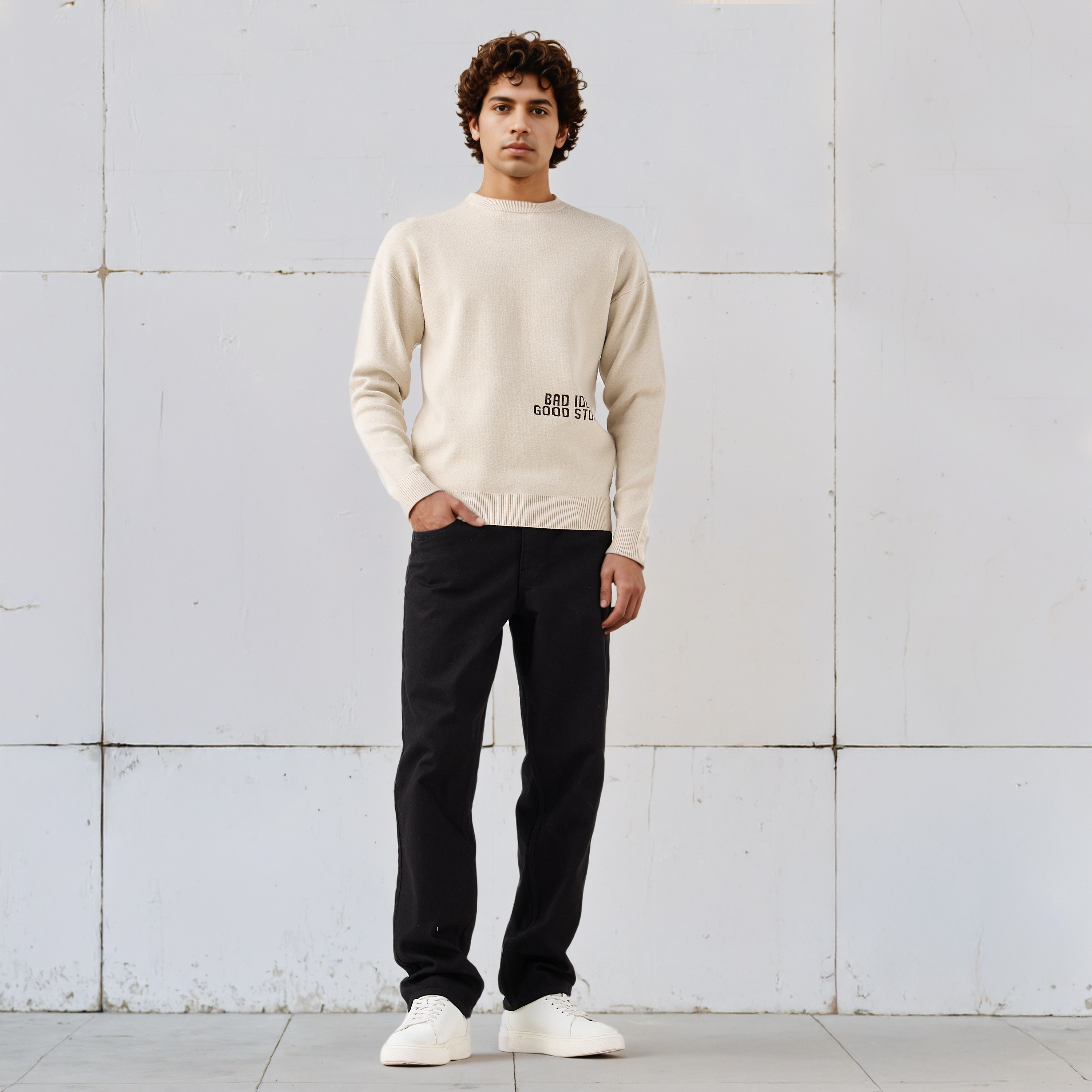 Men's Crew Neck Jacquard Sweater-men-clothing-sweatersandpullovers-image-2