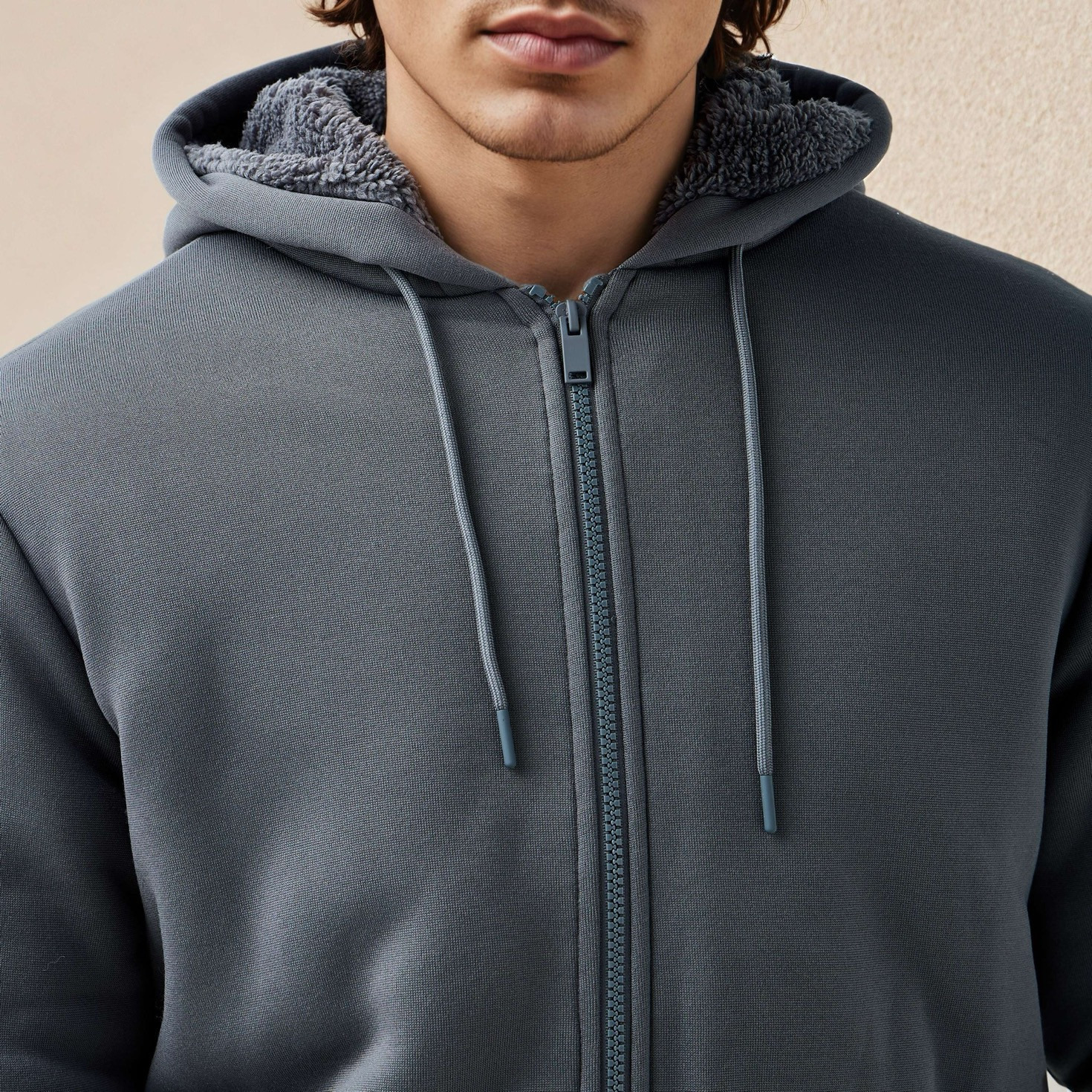 Men Sherpa Zip Through Hooded Jacket-men-clothing-jacketsandblazers-jackets-image-5