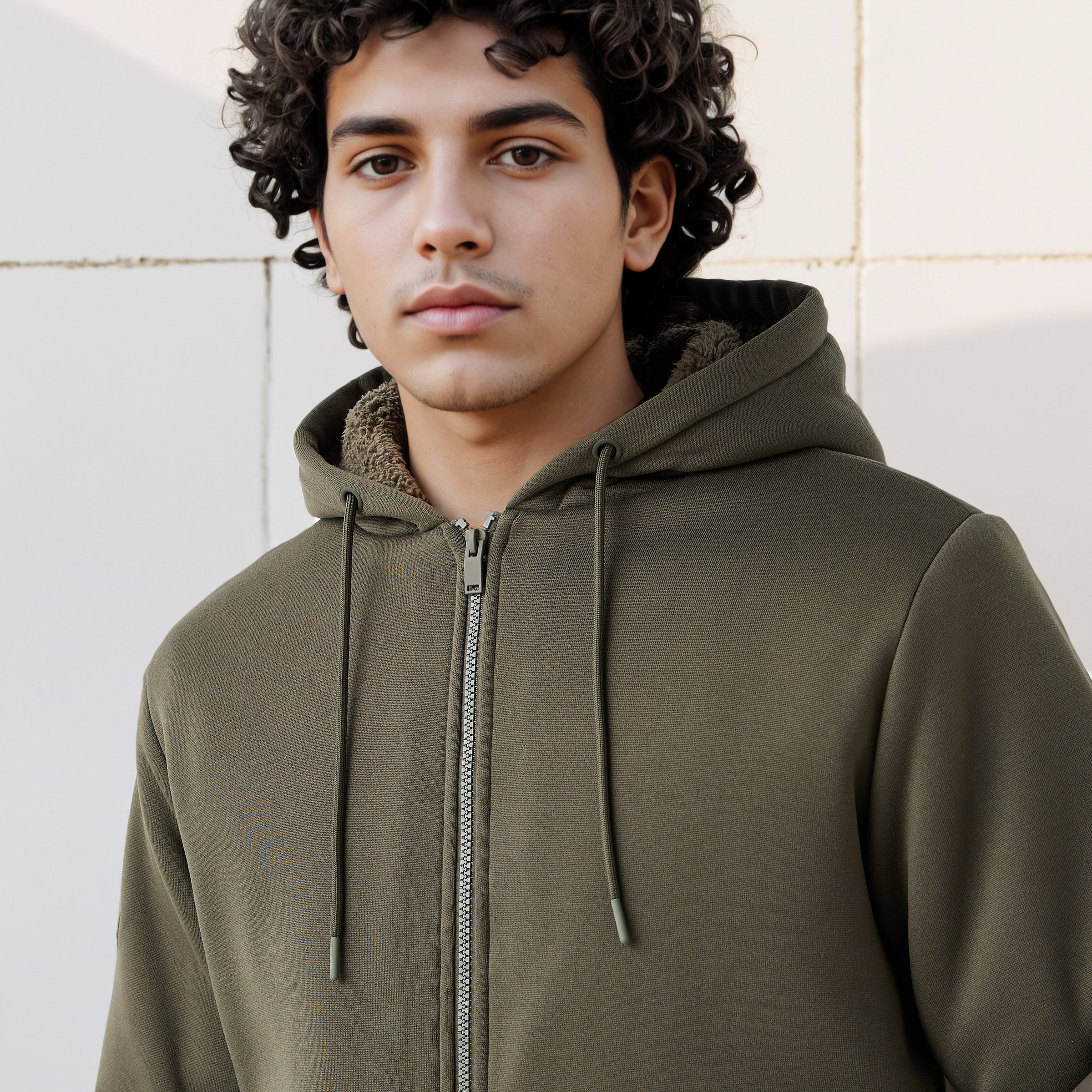 Men Sherpa Zip Through Hooded Jacket-men-clothing-jacketsandblazers-jackets-image-4