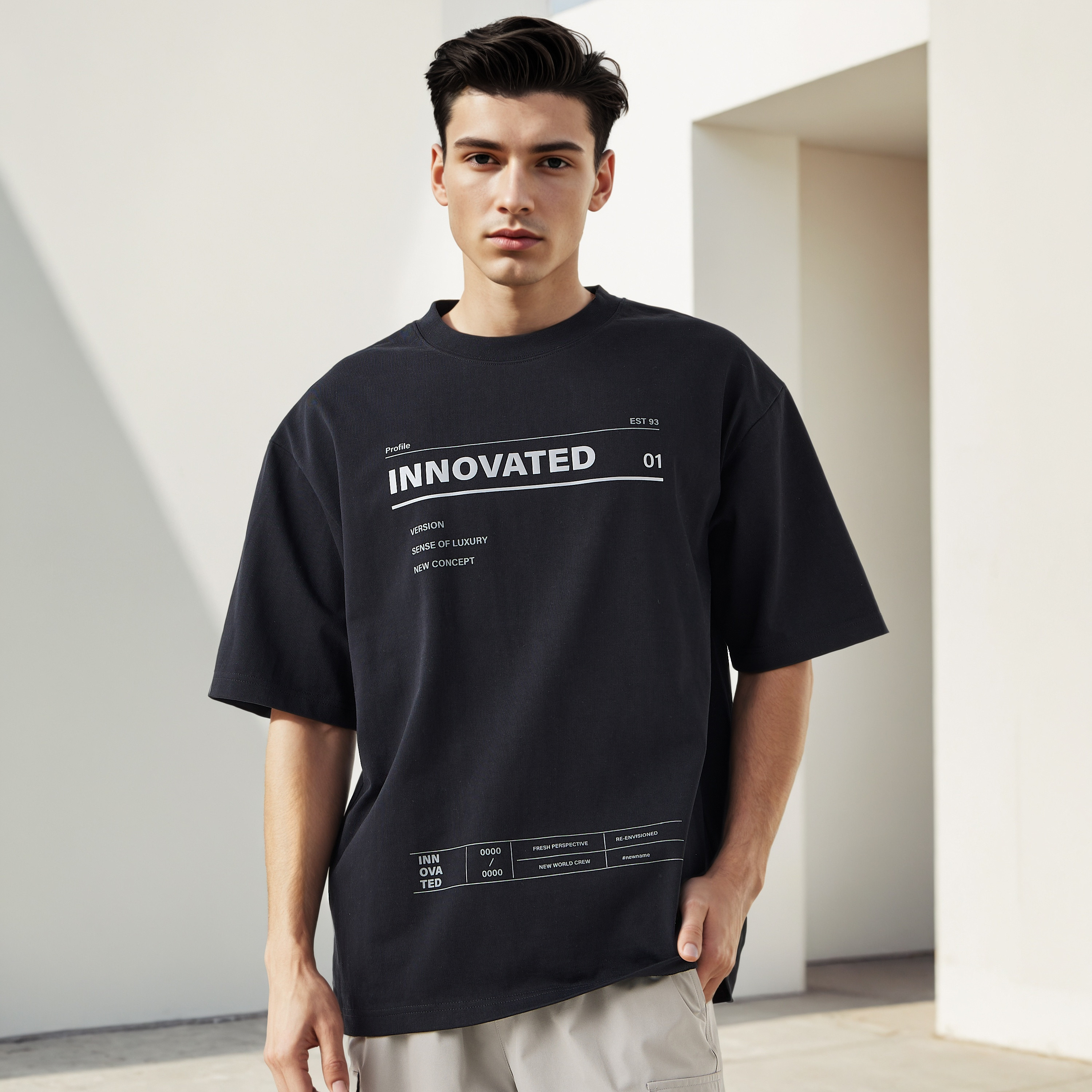 Slogan Print T-shirt-men-clothing-tshirtsandpolos-tshirts-image-1