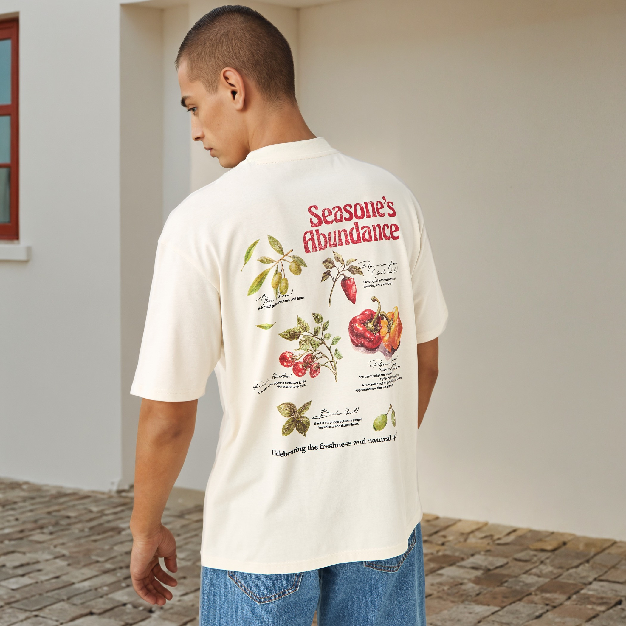 Botanical Print T-shirt-men-clothing-tshirtsandpolos-tshirts-image-1