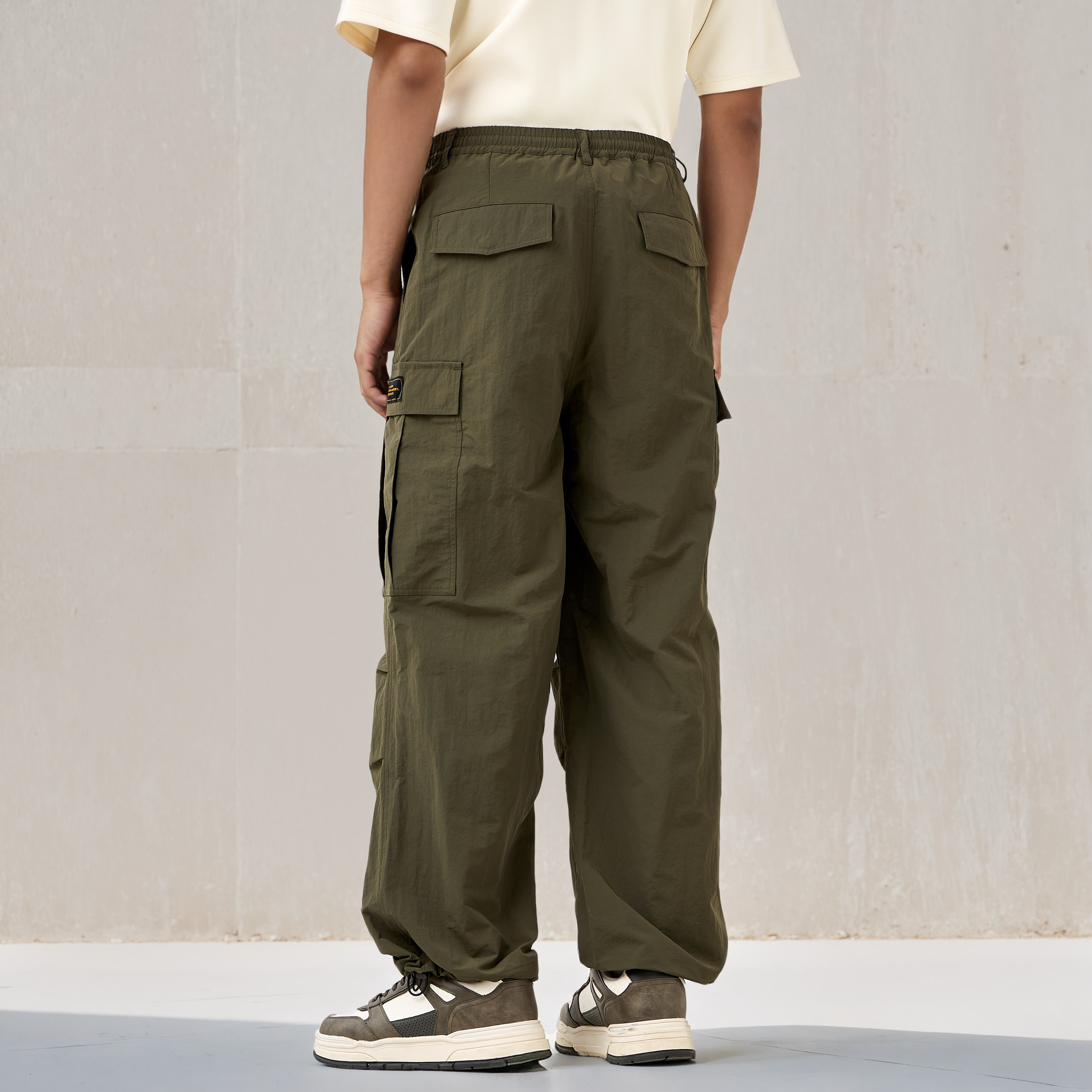 Regular Fit Utility Flexi Waist Pants-men-clothing-bottoms-joggers-image-3