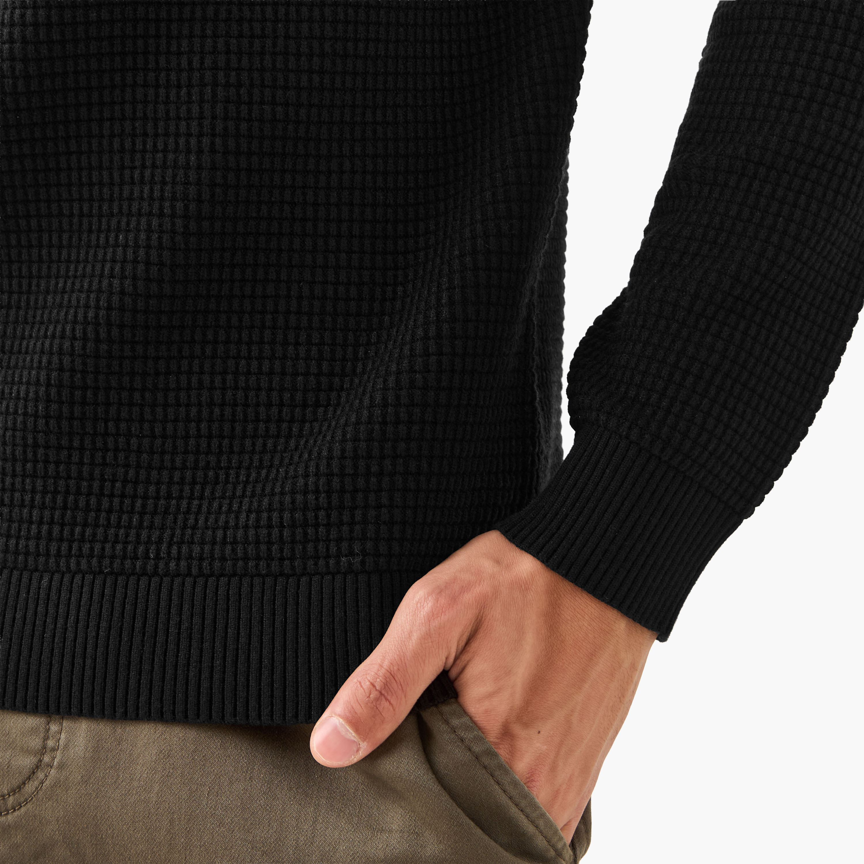 Men High Neck Textured Sweater-men-clothing-sweatersandpullovers-image-5