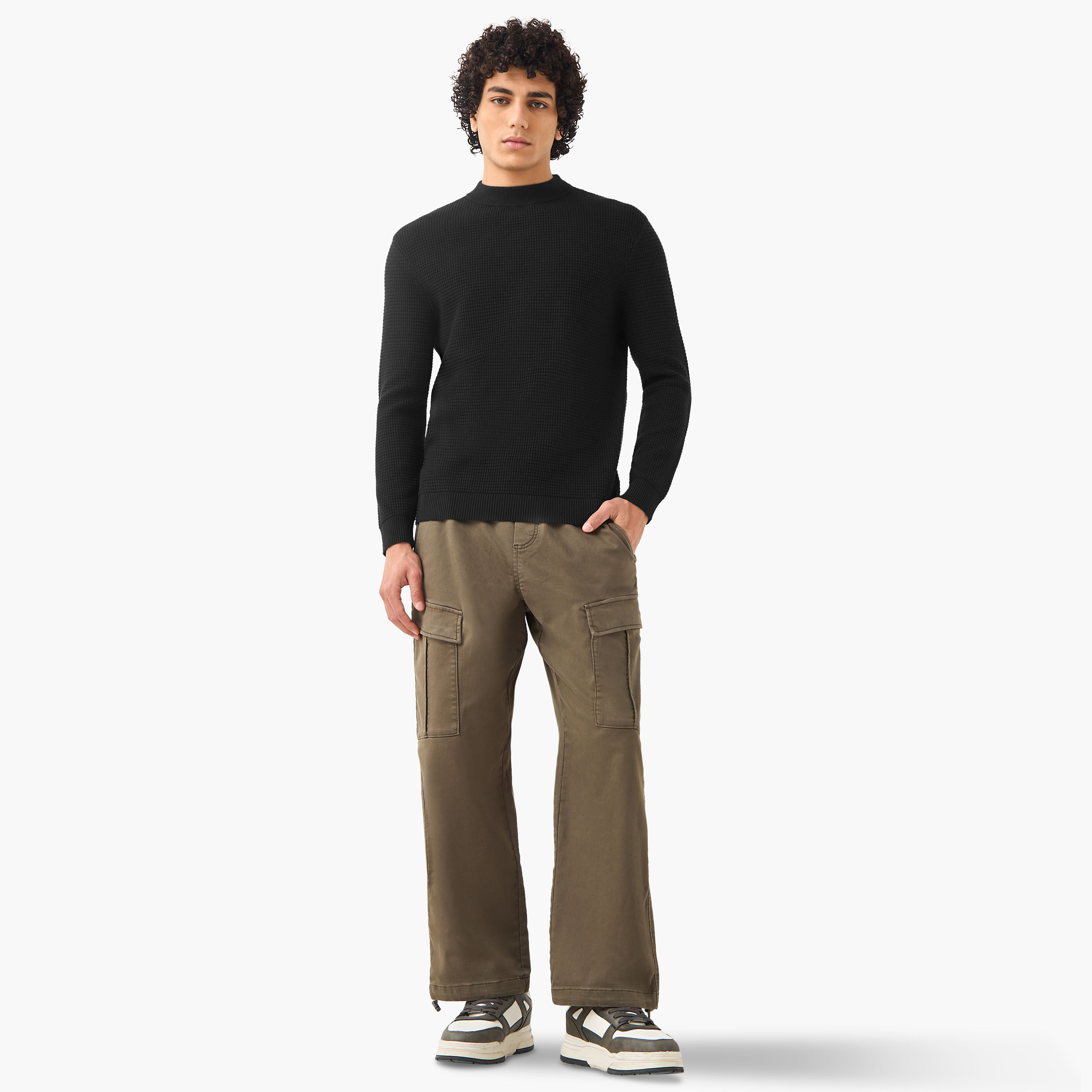 Men High Neck Textured Sweater-men-clothing-sweatersandpullovers-image-6