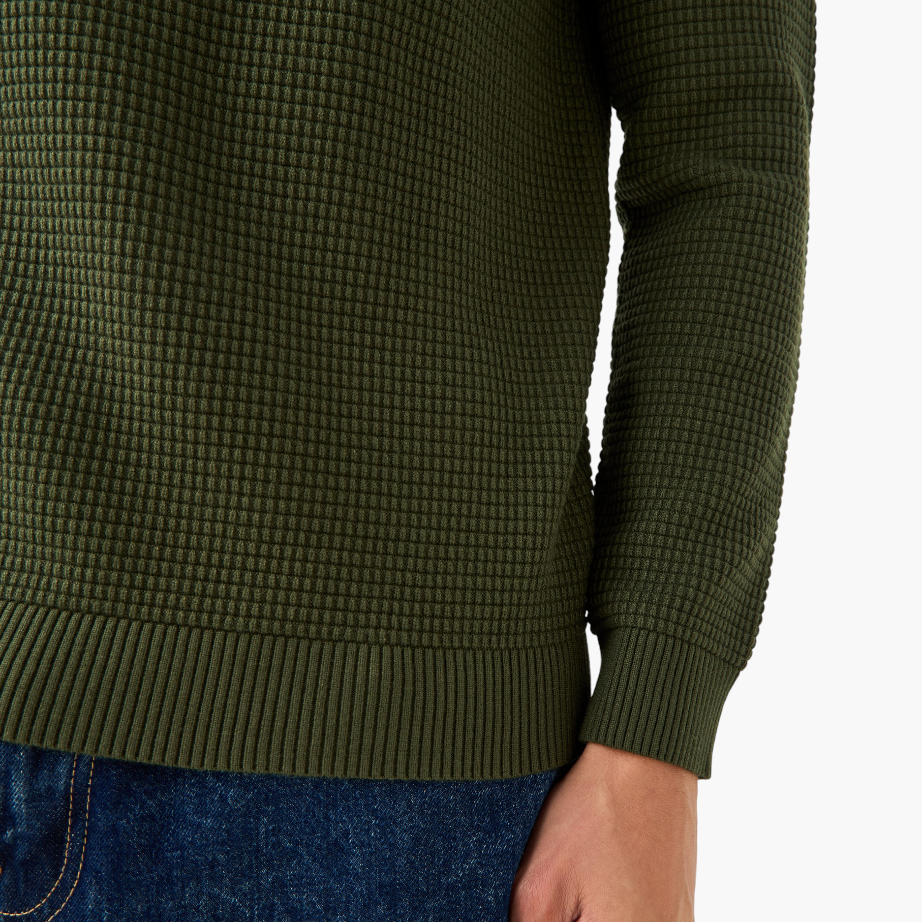 Men High Neck Textured Sweater-men-clothing-sweatersandpullovers-image-5