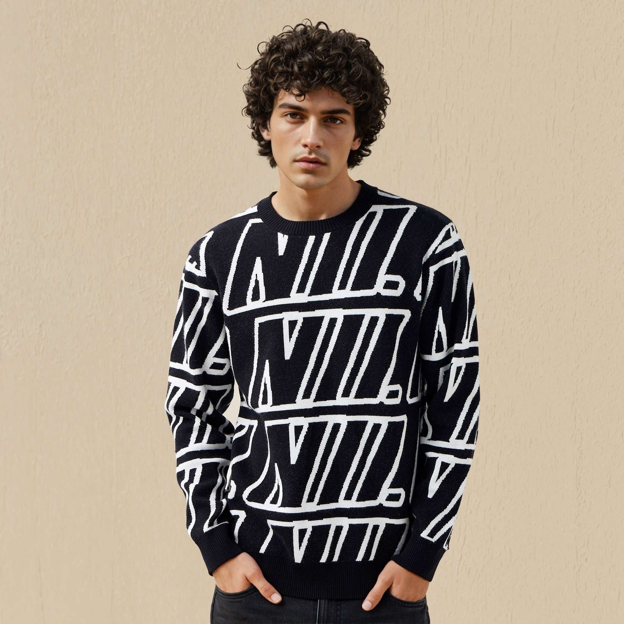 Men Crew Neck Printed Sweater-men-clothing-sweatersandpullovers-image-1