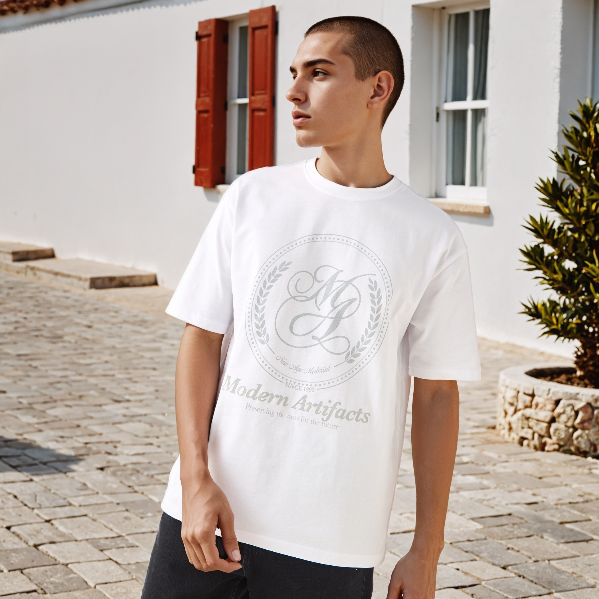 Typographic Print T-shirt-men-clothing-tshirtsandpolos-tshirts-image-1