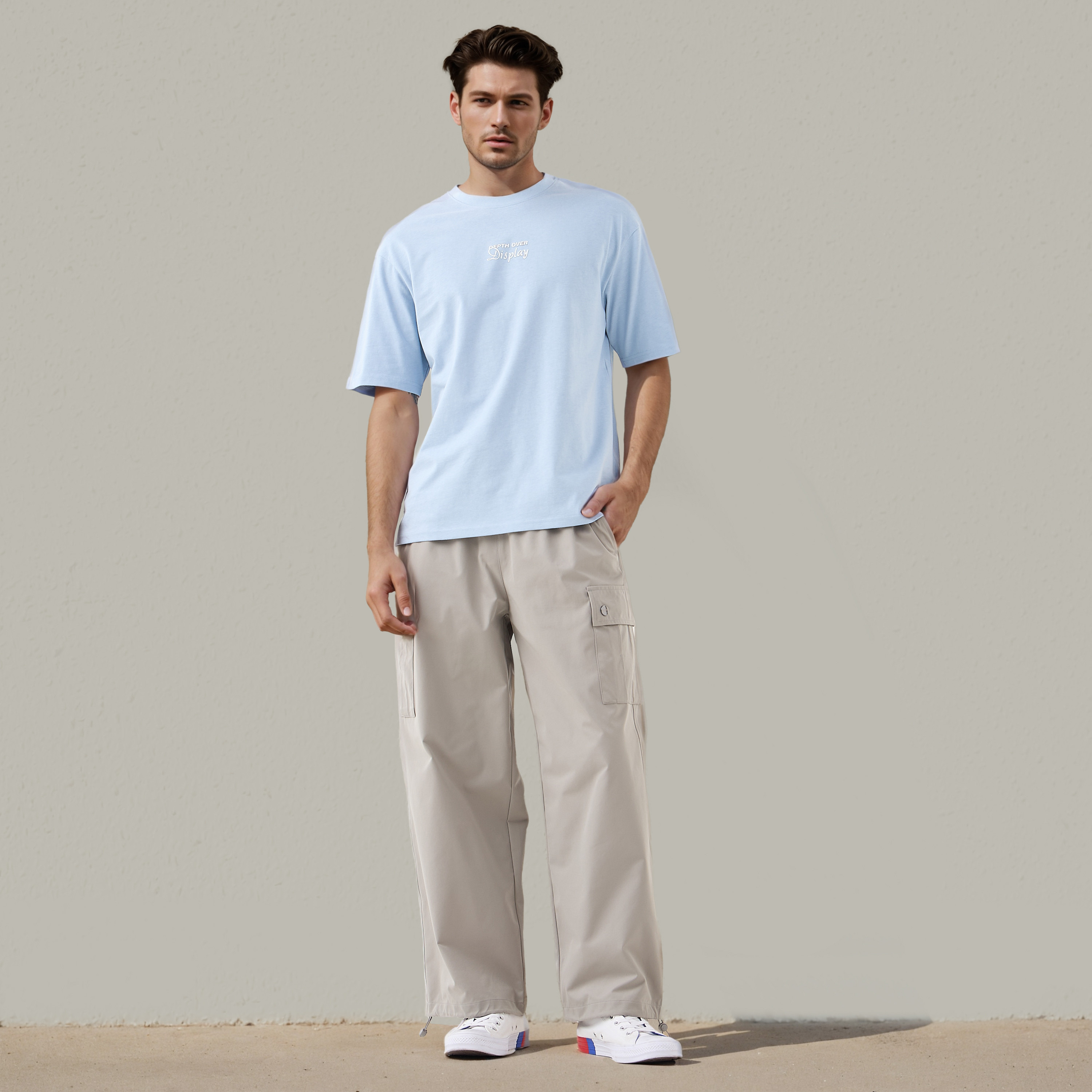 Slogan Print T-shirt-men-clothing-tshirtsandpolos-tshirts-image-2
