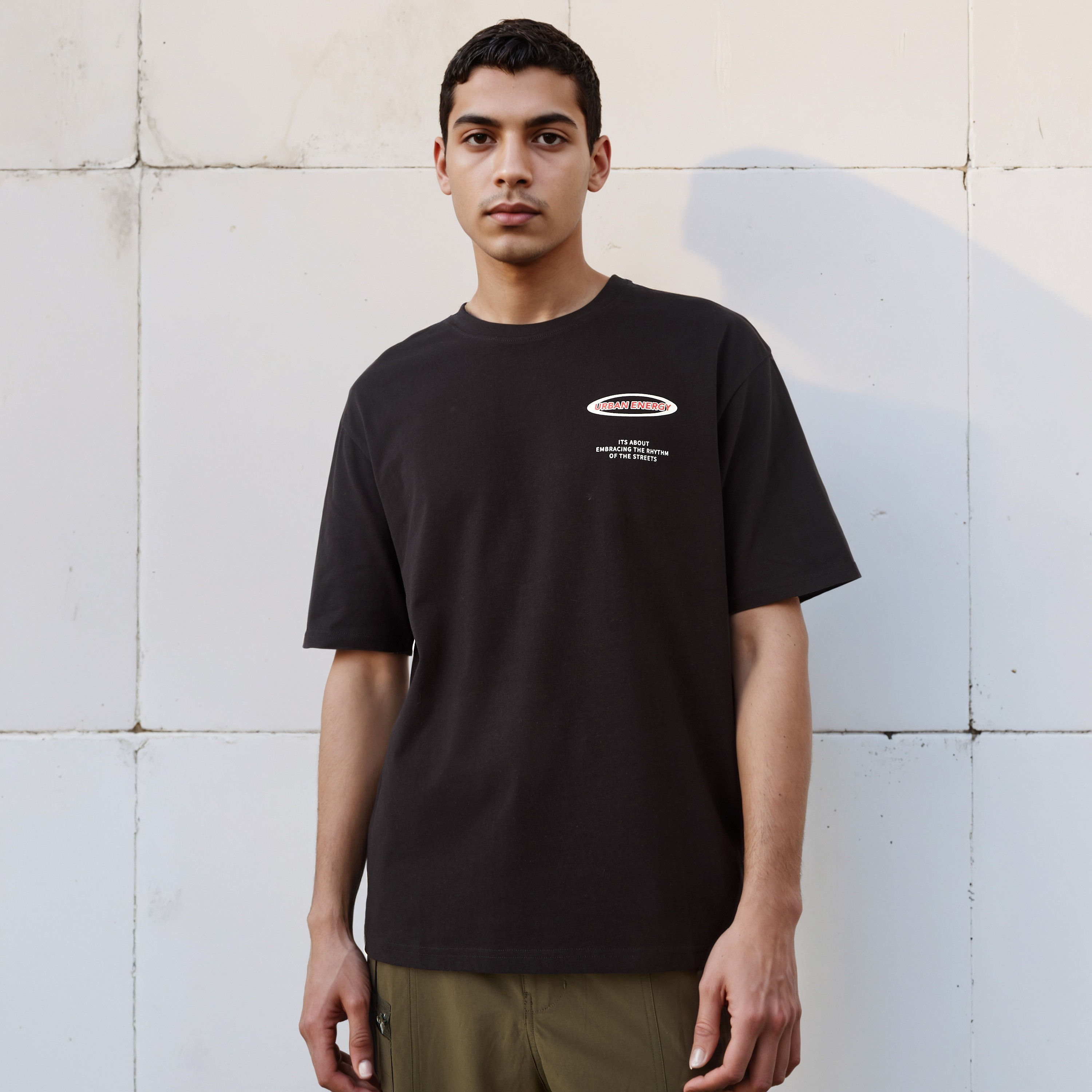 تيشيرت بقصة عادية وياقة ضيقة وأكمام قصيرة وطبعات للرجال-men-clothing-tshirtsandpolos-tshirts-image-3