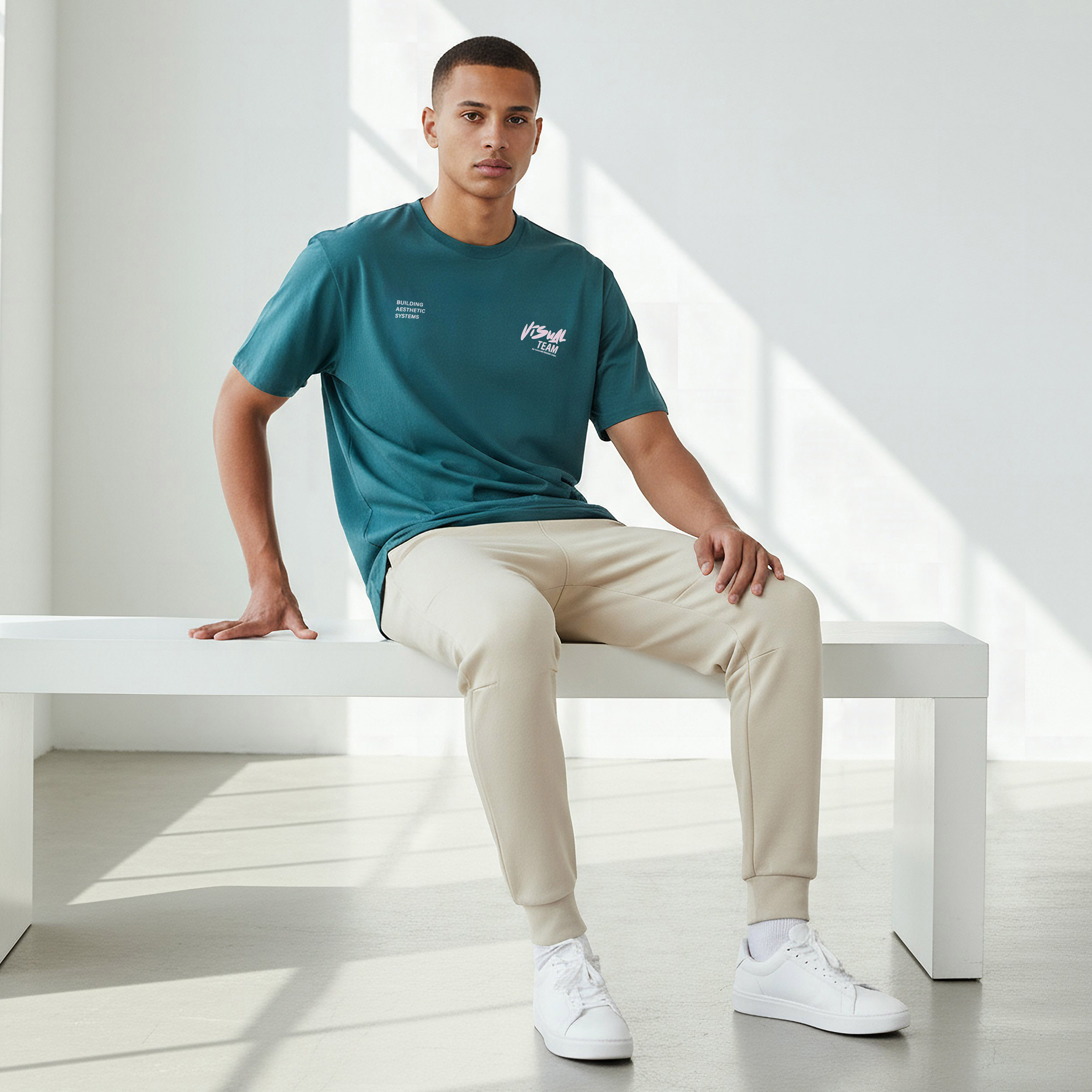 Men Regular Fit Crew Neck Short Sleeves Typographic Print T-shirt-PROMO_SP_QAT_1_BUY2FORQAR59_130625-image-5