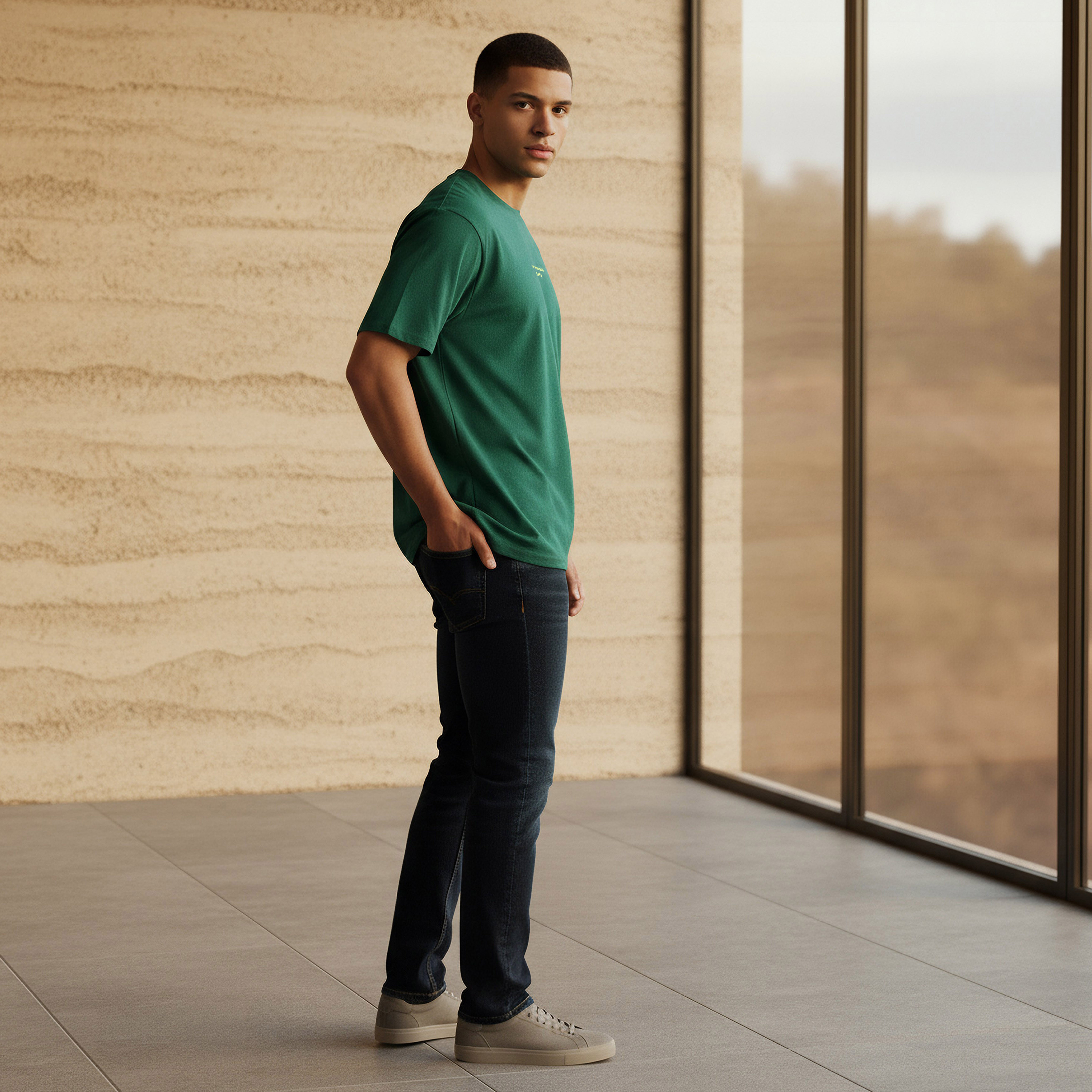 Men Regular Fit Crew Neck Short Sleeves Printed T-shirt-PROMO_SP_QAT_1_BUY2FORQAR59_130625-image-2