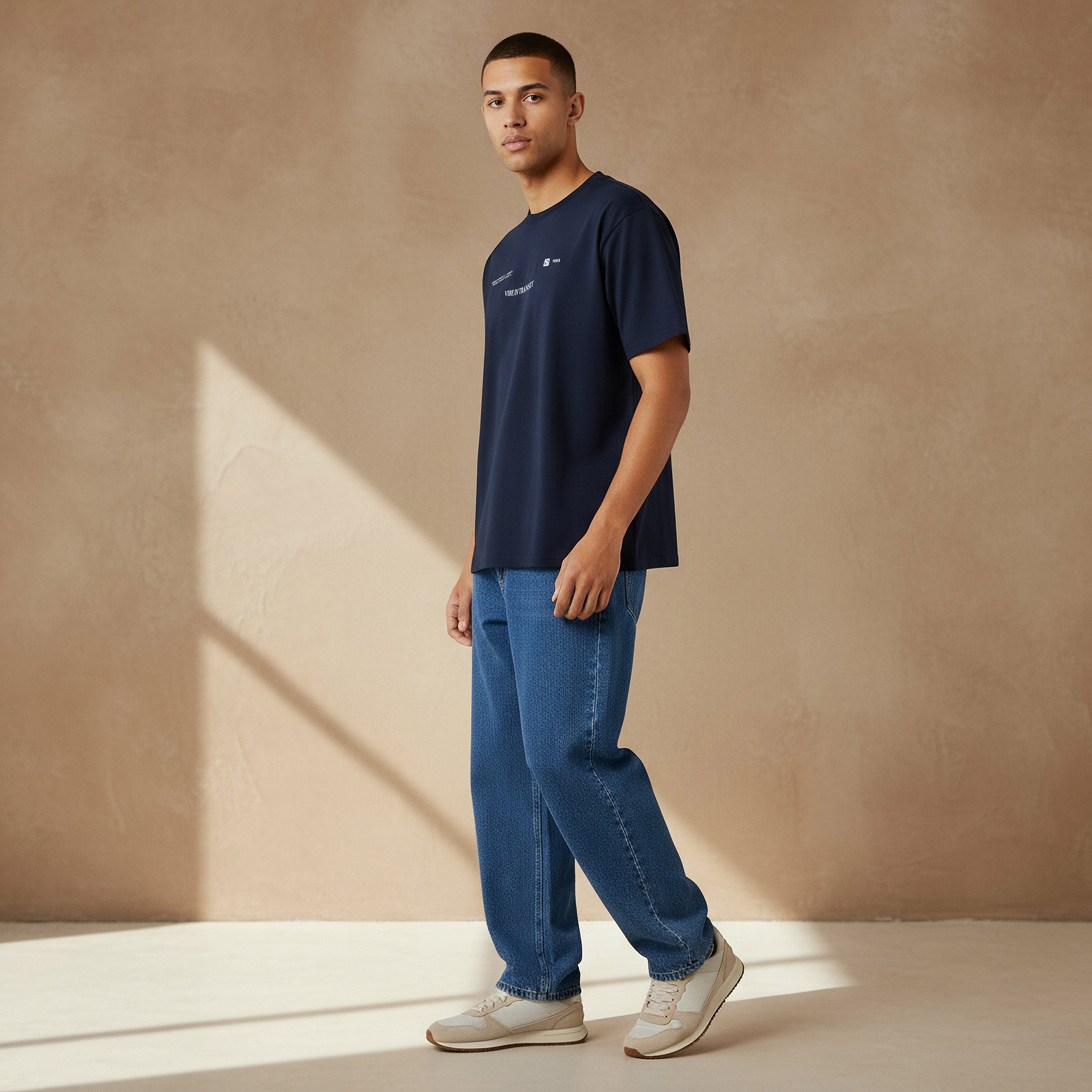 Men Regular Fit Crew Neck Short Sleeves Printed T-shirt-men-clothing-tshirtsandpolos-tshirts-image-2