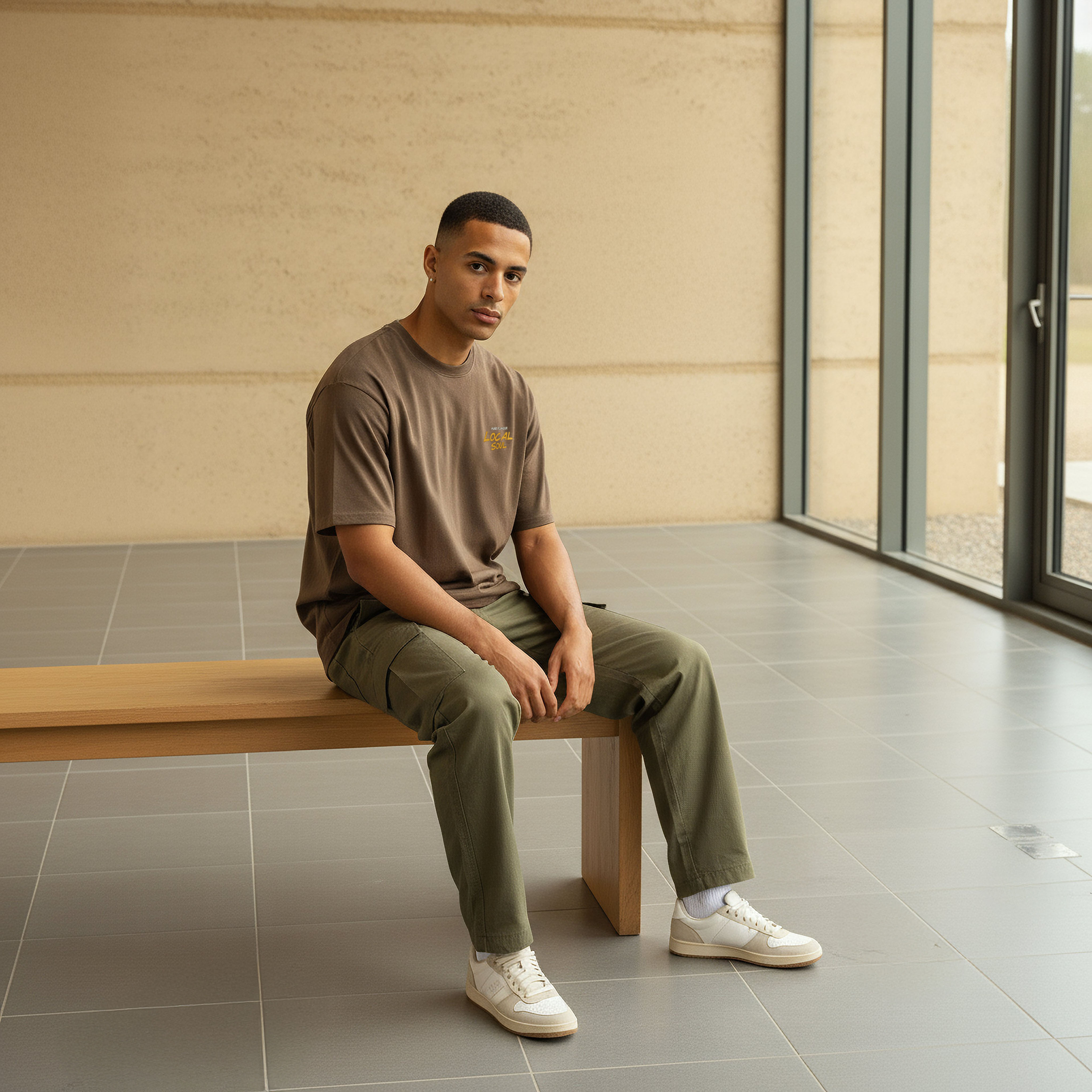 تيشيرت بقصّة عادية وياقة ضيقة وأكمام قصيرة وطبعات للرجال-men-clothing-tshirtsandpolos-tshirts-image-5