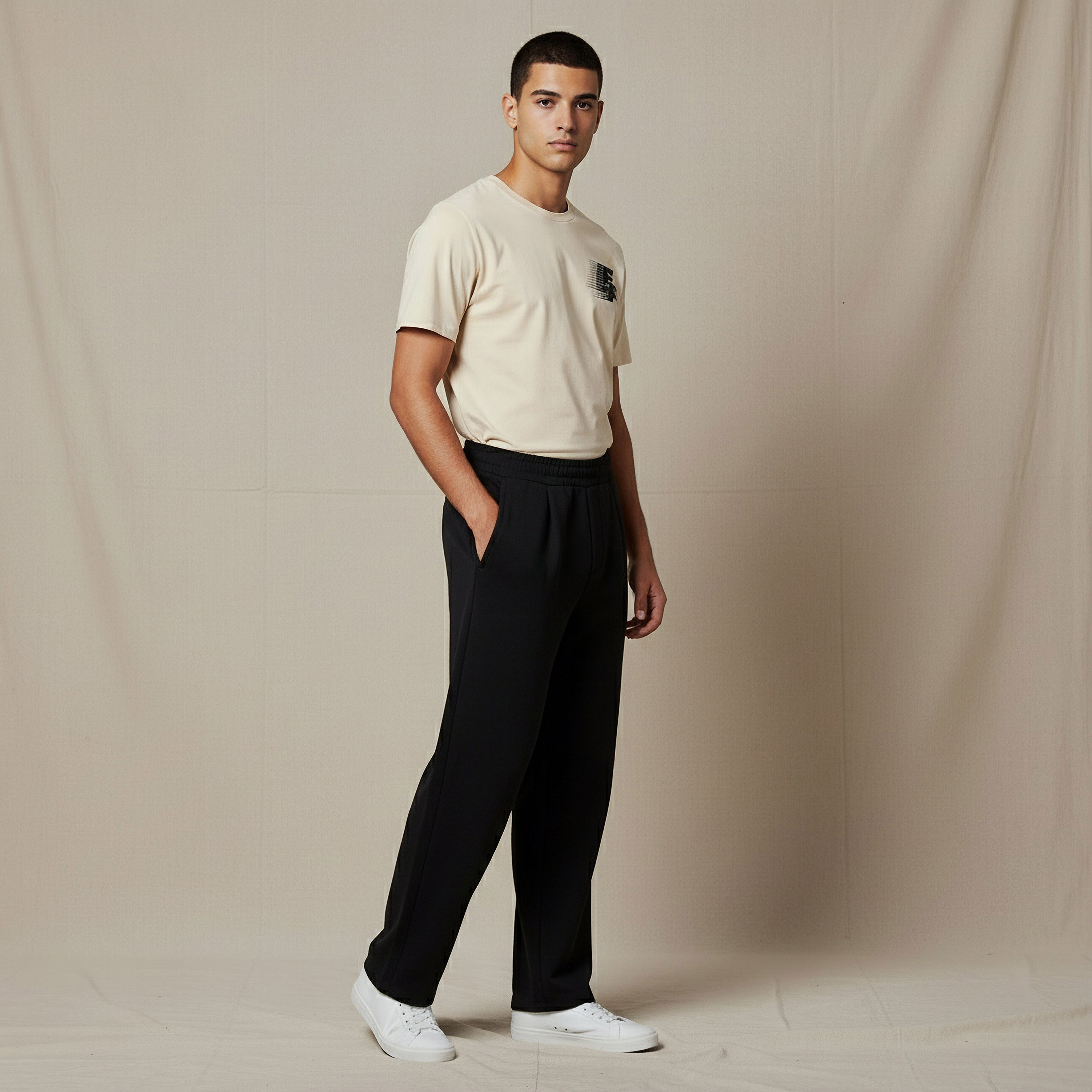 Men Straight Fit Track Pants with Pockets-men-clothing-bottoms-joggers-image-5