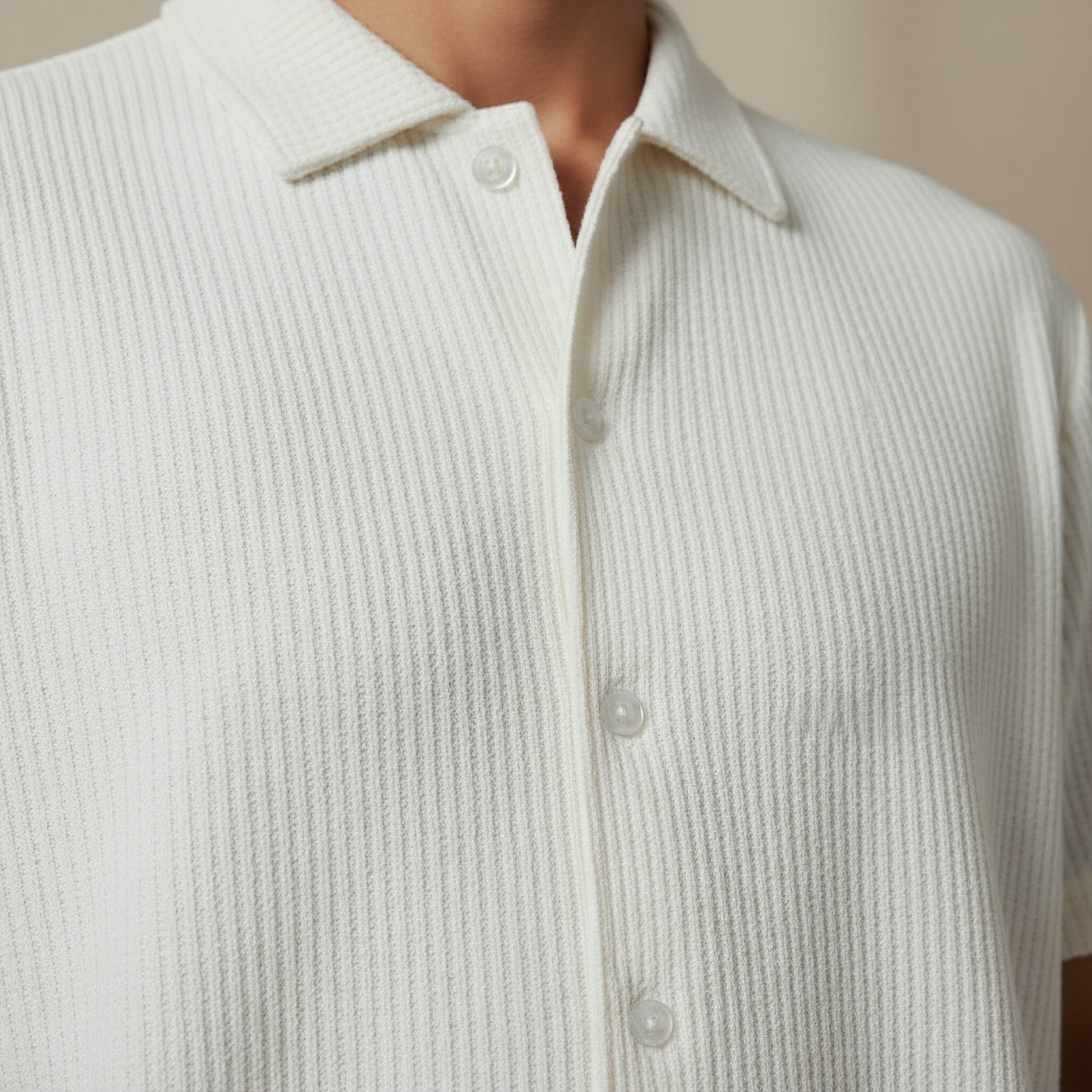 Men Regular Fit Crew Neck Short Sleeve Textured Shirt-men-clothing-tshirtsandpolos-tshirts-image-4