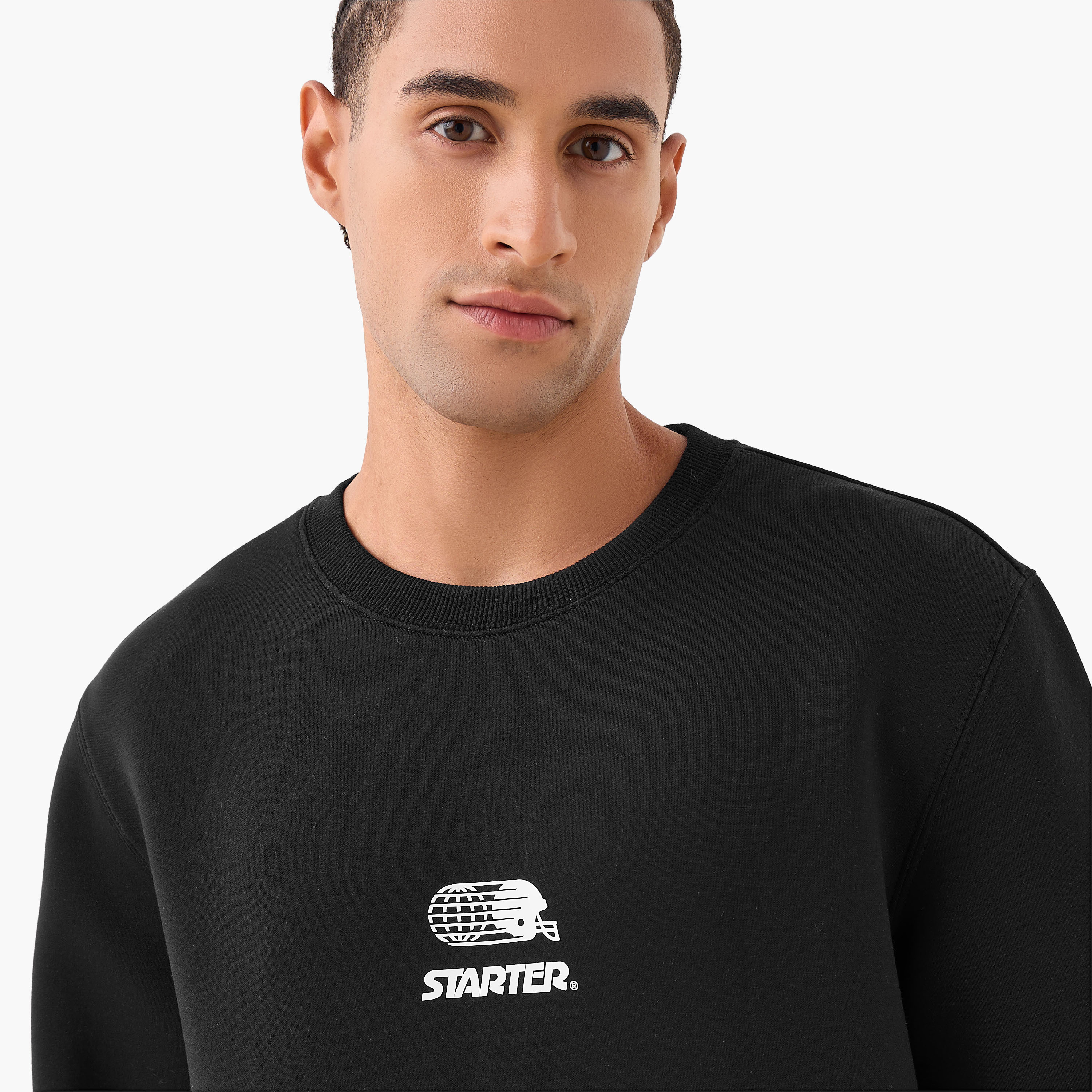 Starter Men Regular Fit Logo Print Sweatshirt-men-winterwear-hoodiesandsweatshirts-image-7