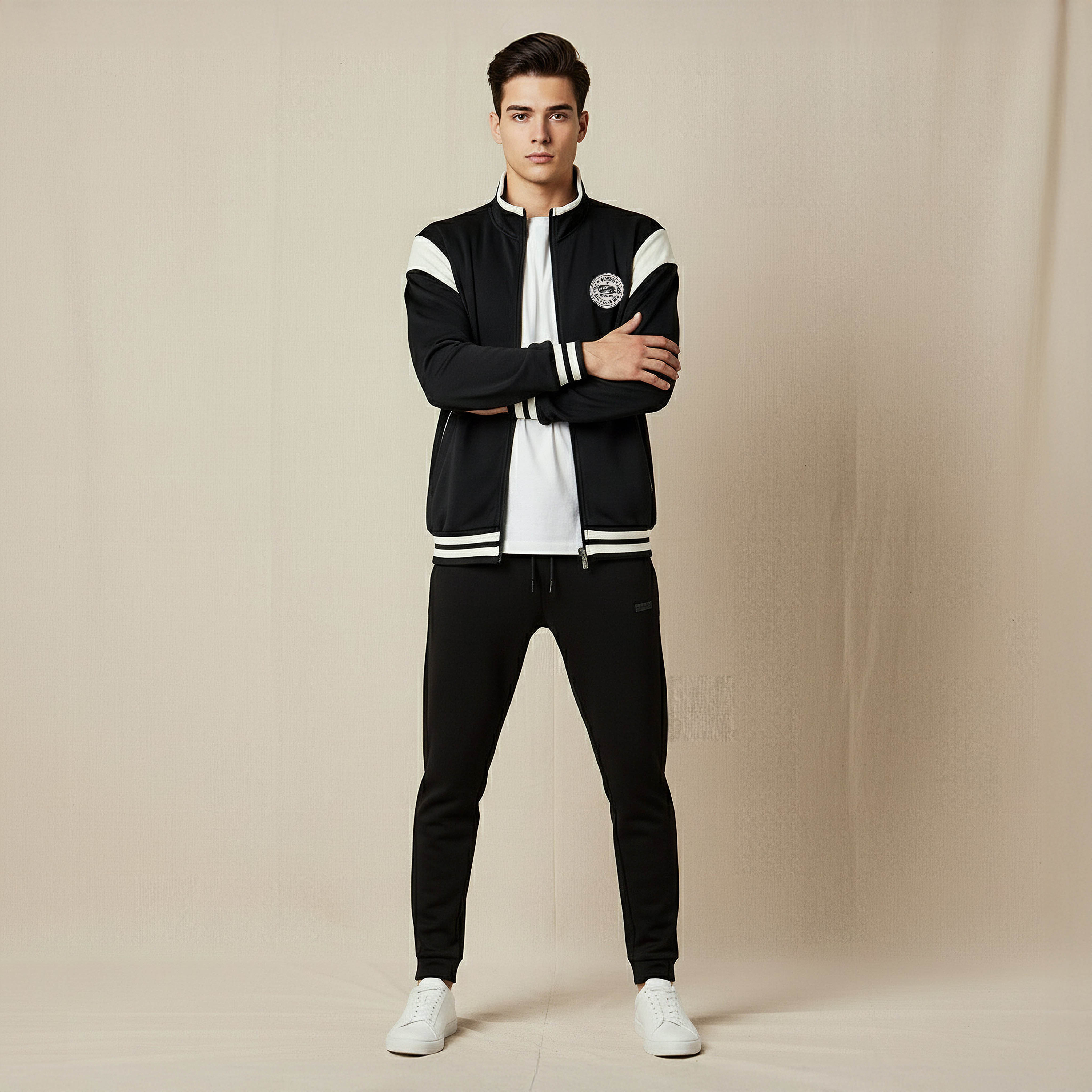 Starter Men Regular Fit Colourblock Varsity Jacket-men-clothing-jacketsandblazers-jackets-image-2