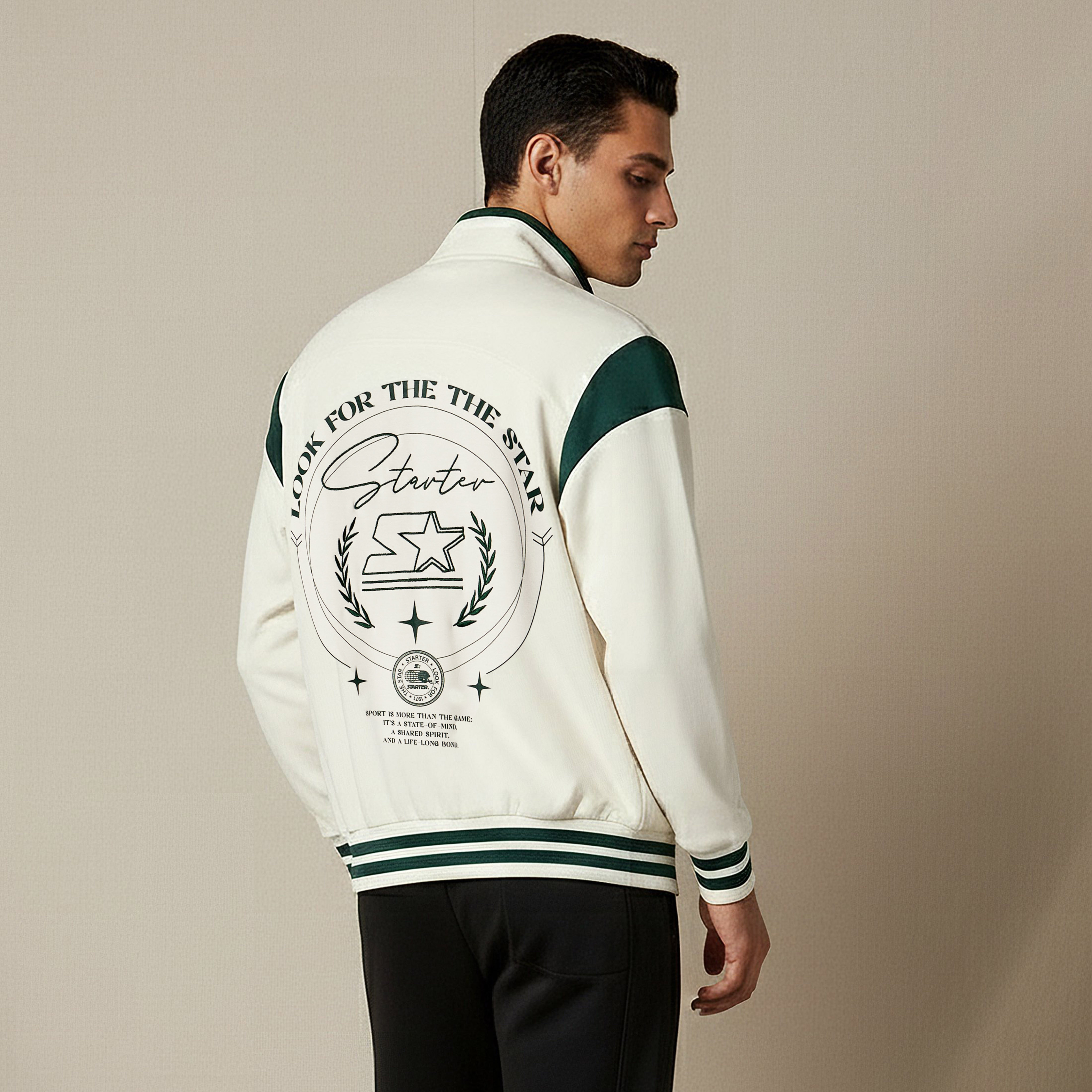 جاكيت فارستي قوالب ملونة بقصّة عادية للرجال من ستارتر-men-clothing-jacketsandblazers-jackets-image-2