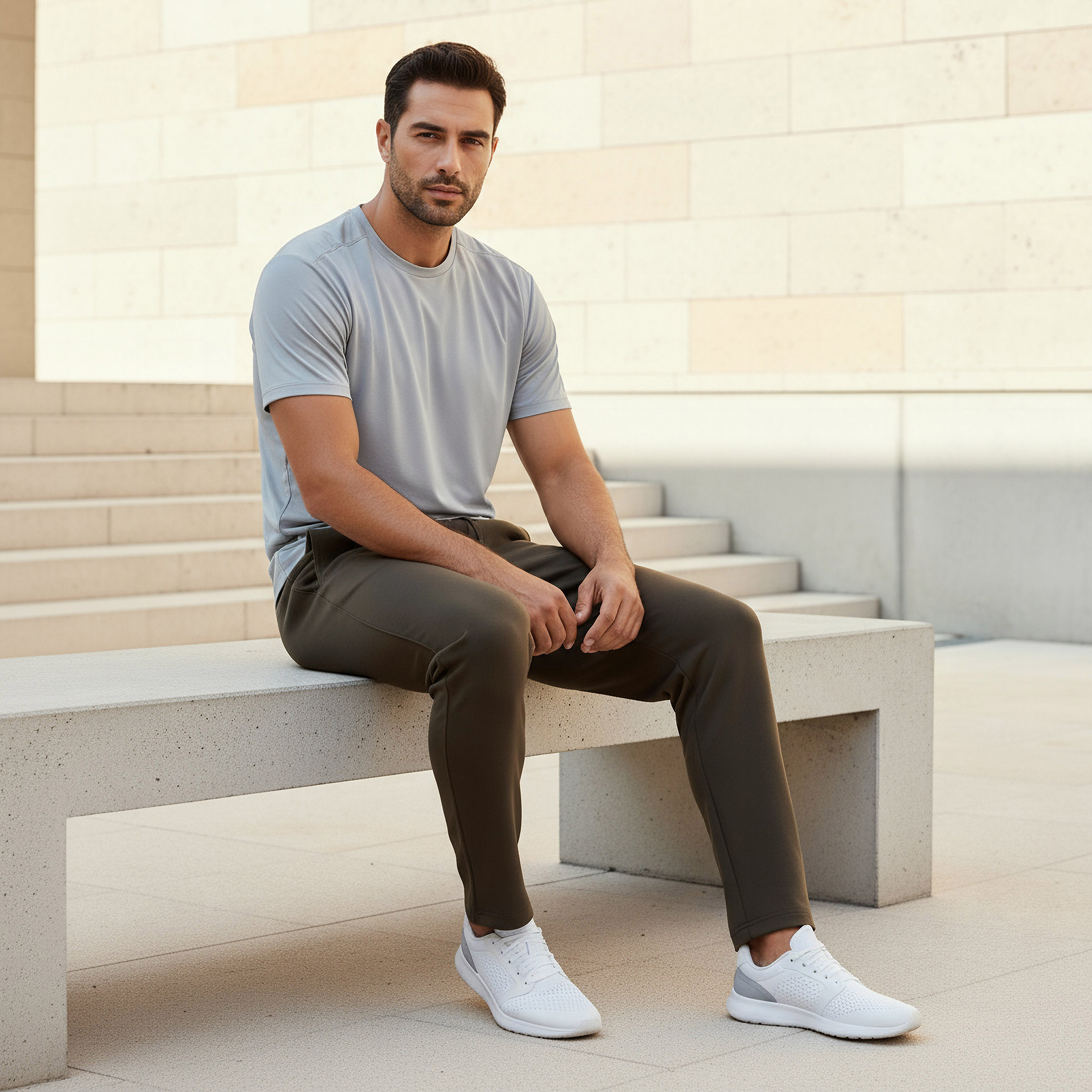 Men Regular Fit Joggers with Pockets-men-clothing-bottoms-joggers-image-5