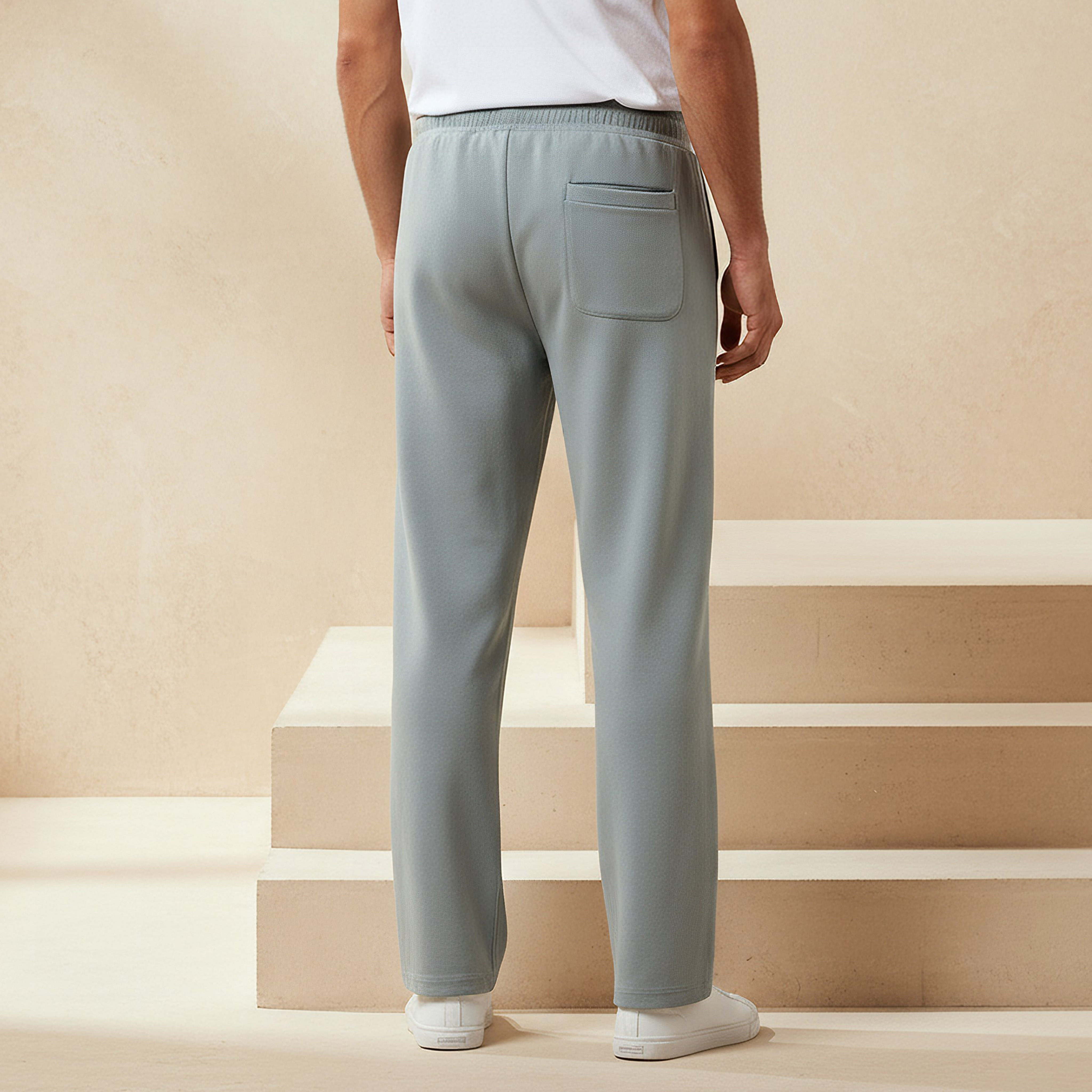 Men Regular Fit Joggers with Pockets-men-clothing-bottoms-joggers-image-3