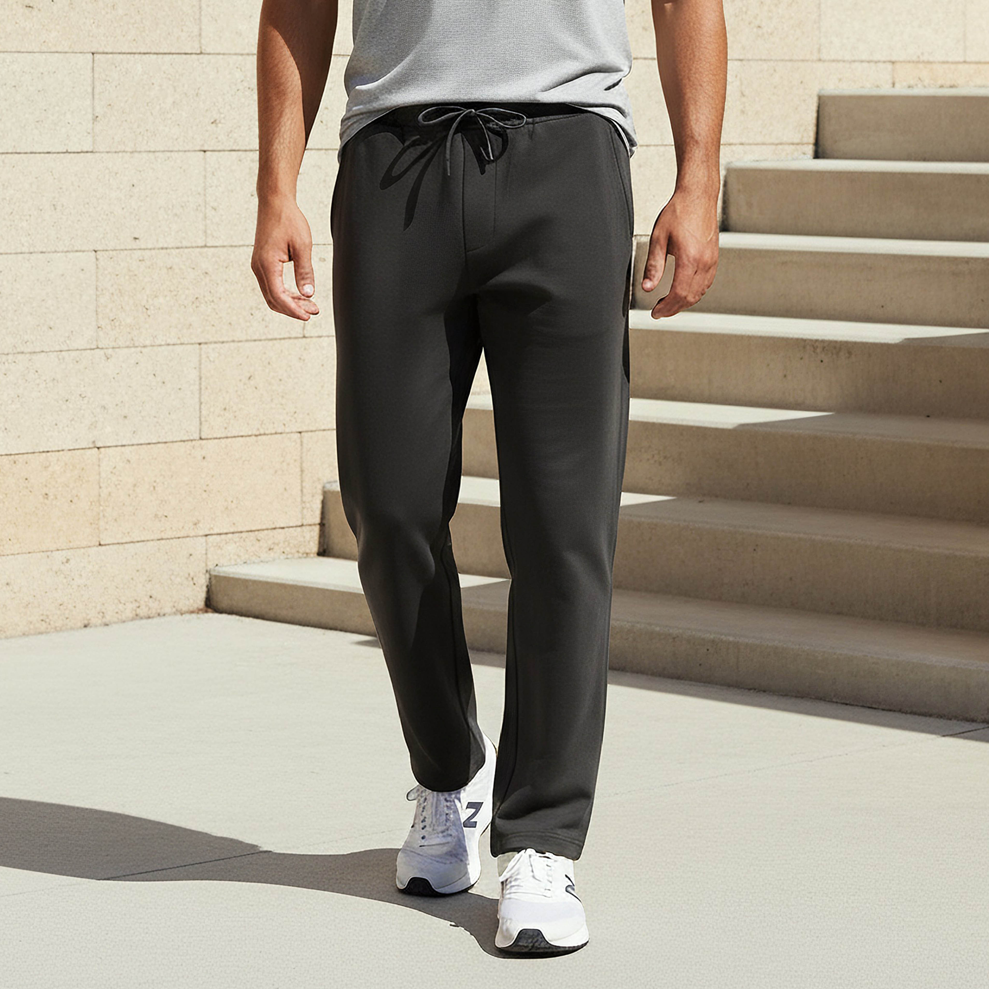 Men Regular Fit Joggers with Pockets-men-clothing-bottoms-joggers-image-1
