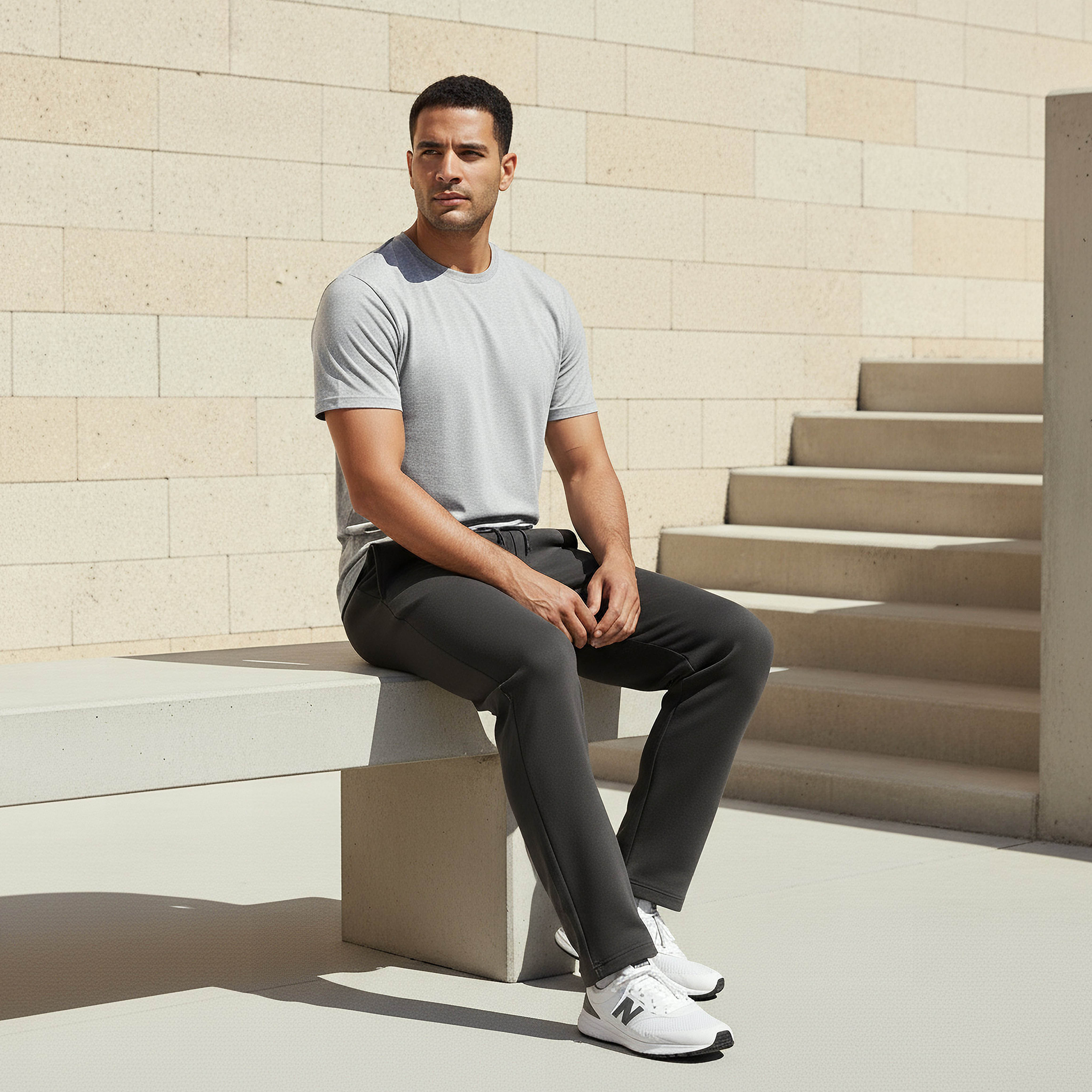 Men Regular Fit Joggers with Pockets-men-clothing-bottoms-joggers-image-5