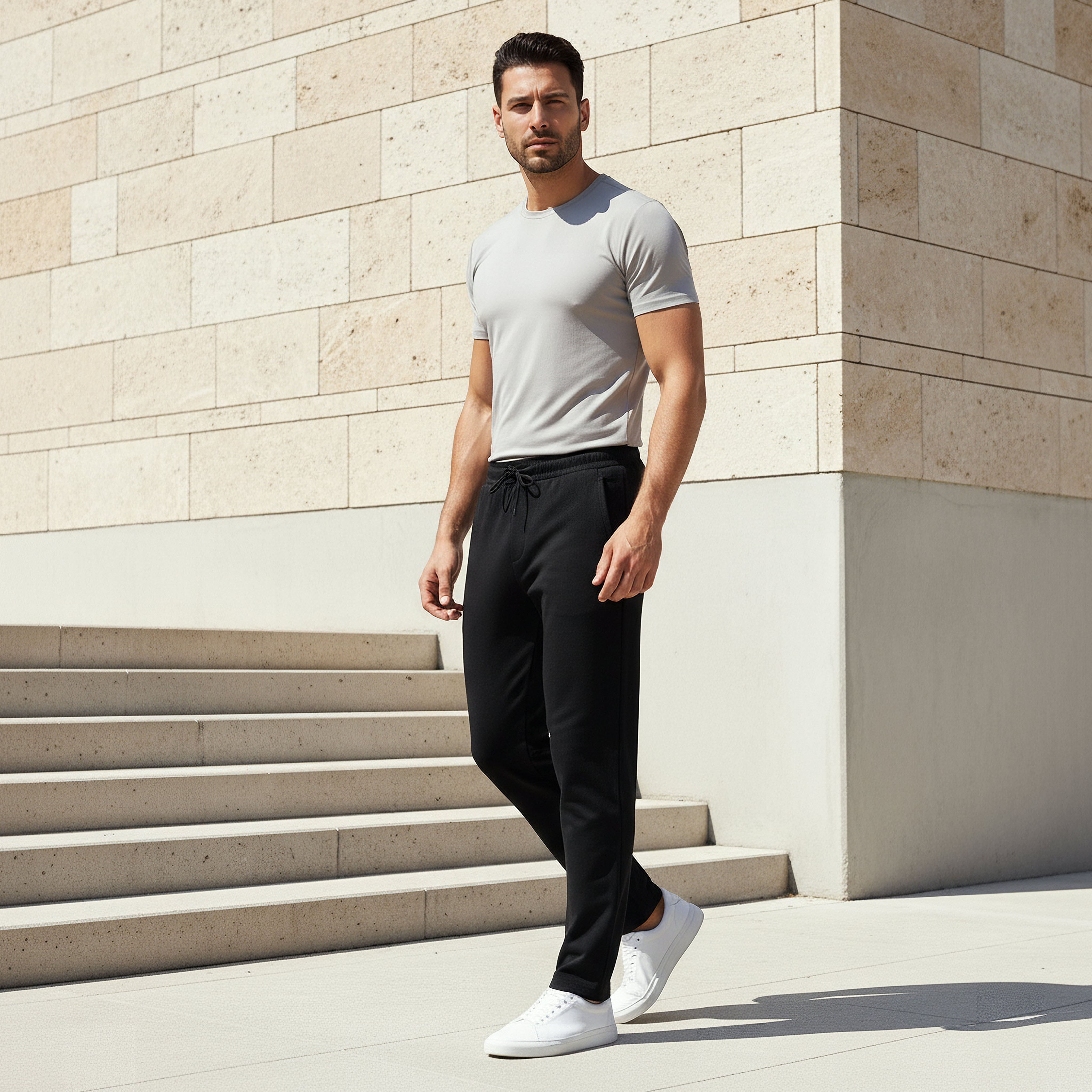 Men Regular Fit Joggers with Pockets-PROMO_SP_KW_2FOR12_110625-image-2