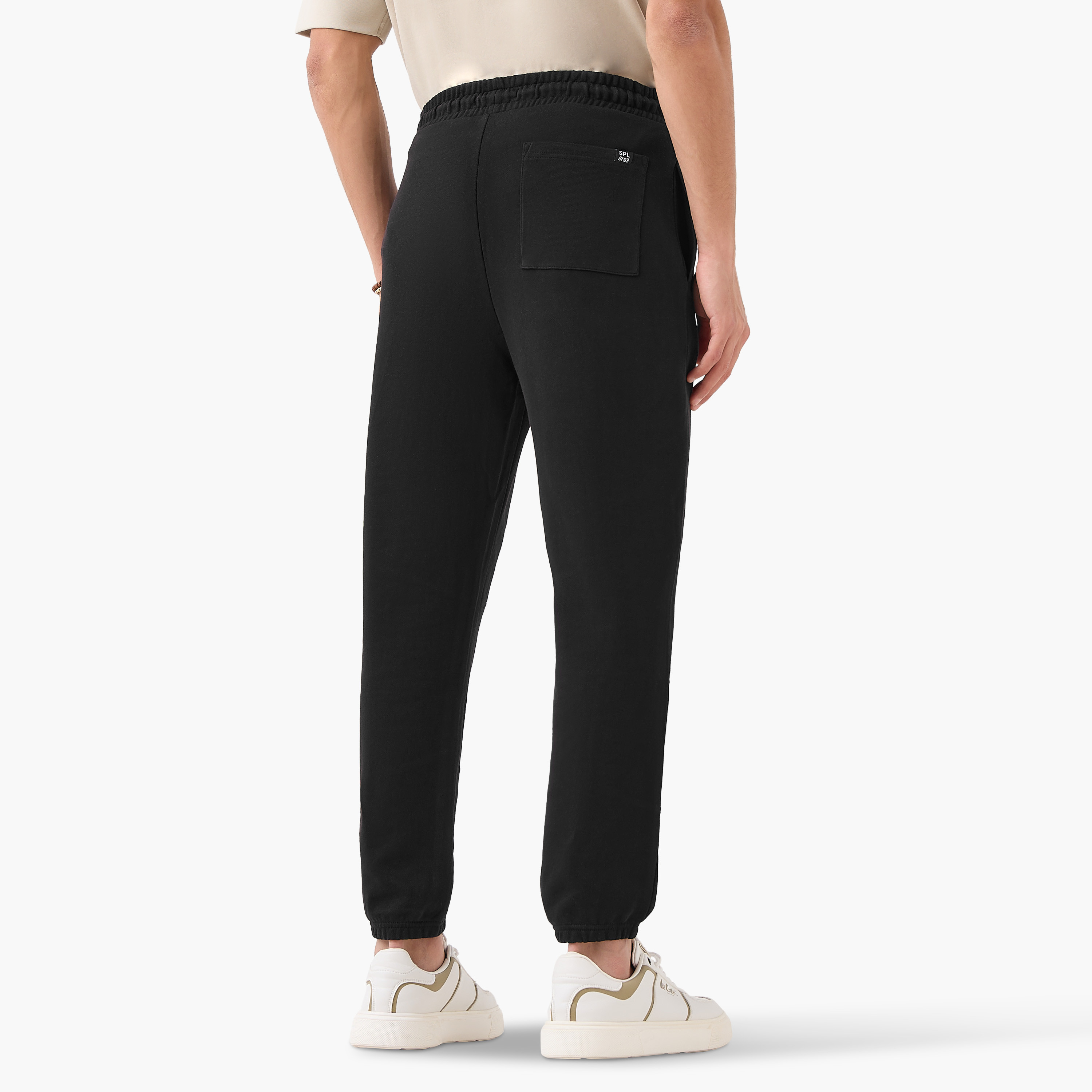 Men Relaxed Fit Joggers with Panel Detail-men-clothing-bottoms-joggers-image-4