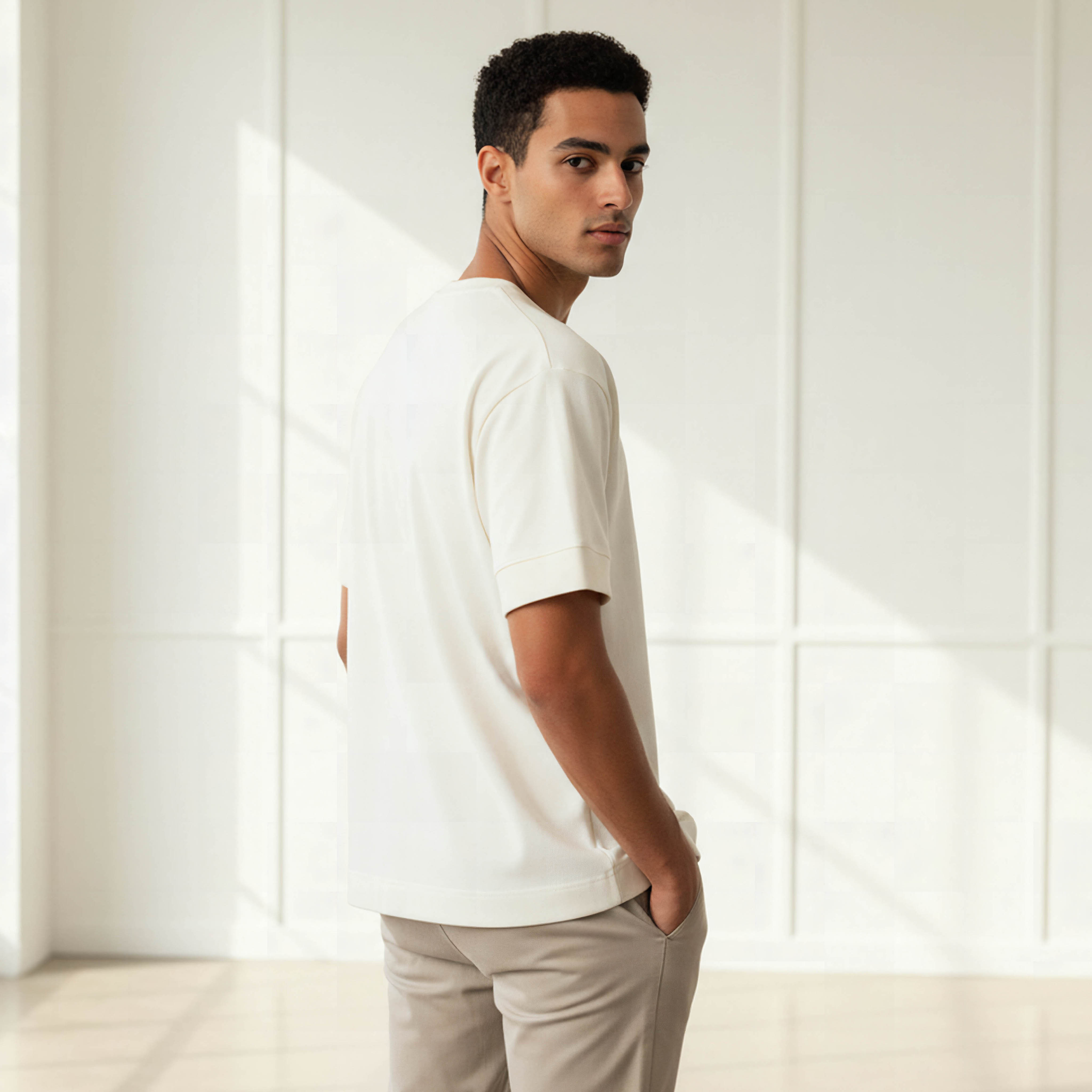 تيشيرت بوكسي رجالي بياقة ضيقة وأكمام قصيرة-men-clothing-tshirtsandpolos-tshirts-image-3