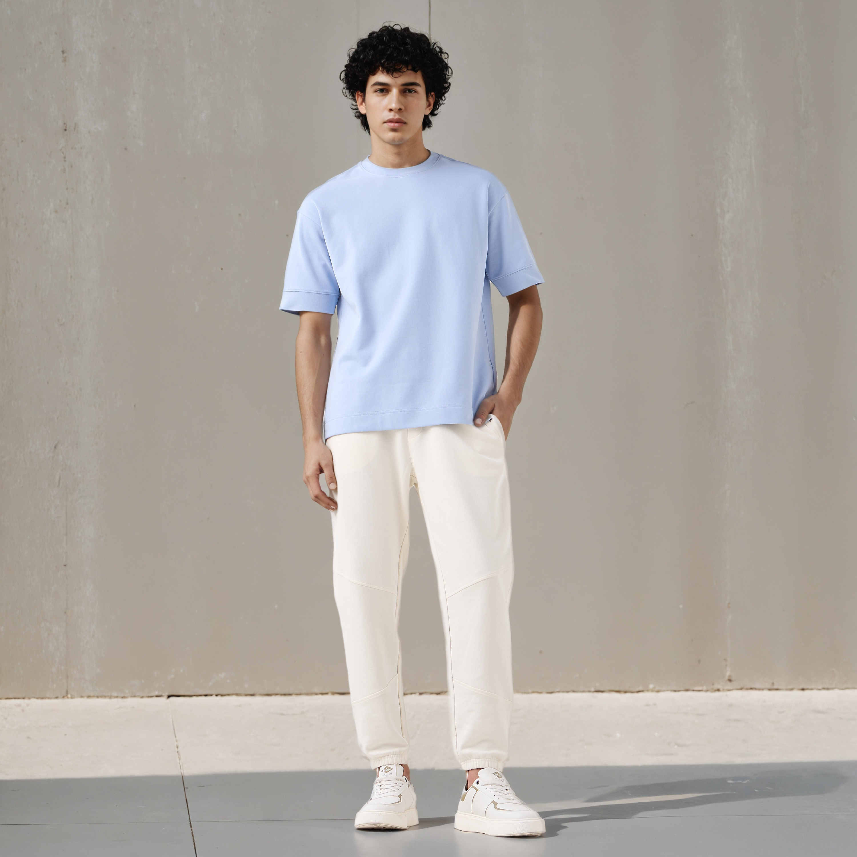 Men Crew Neck Short Sleeves Boxy T-shirt-men-clothing-tshirtsandpolos-tshirts-image-2