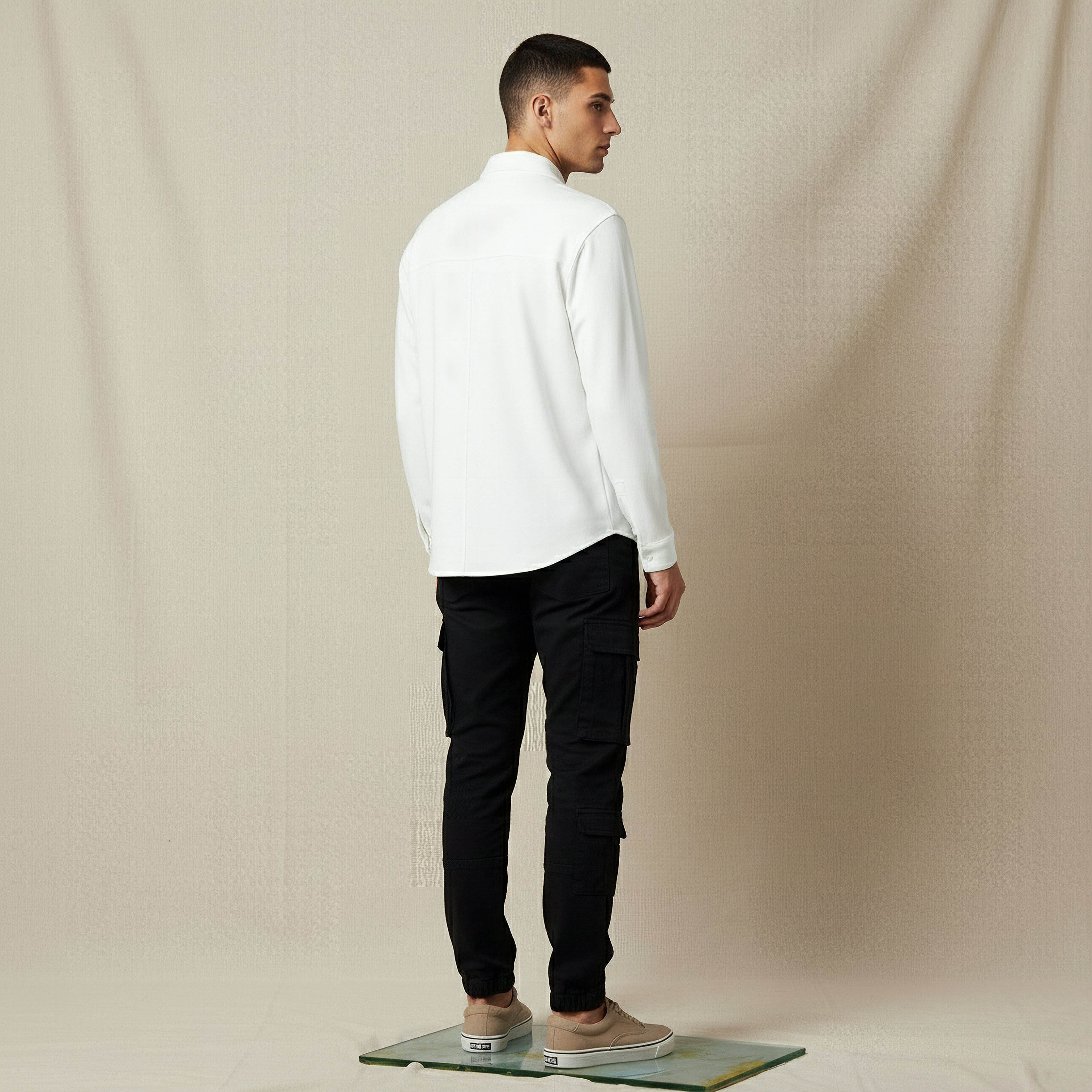 Men Regular Fit Collared Long Sleeves Shirt-men-clothing-shirts-image-3