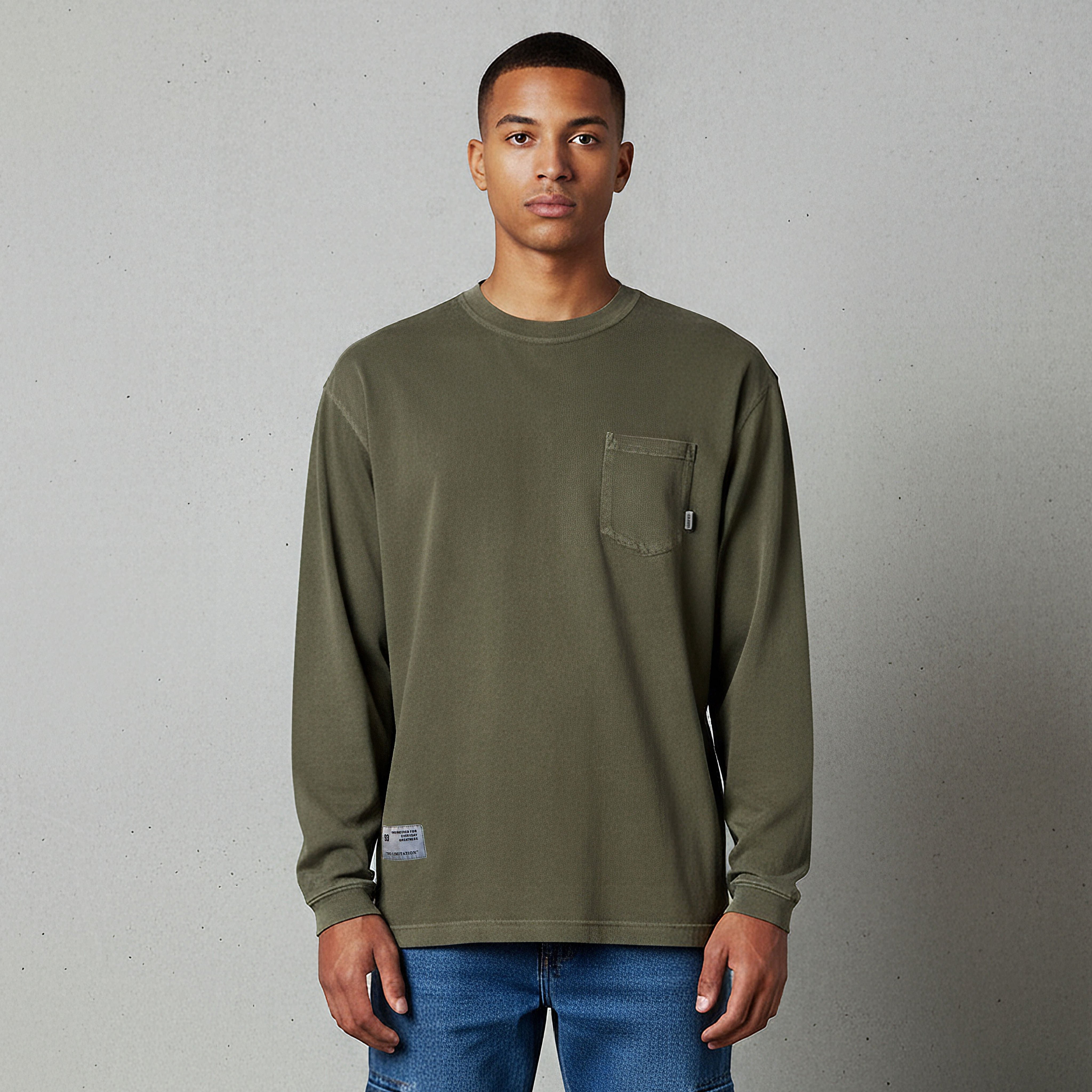 Men Regular Fit Crew Neck Long Sleeve Chest Pocket T-shirt-men-clothing-tshirtsandpolos-tshirts-image-3