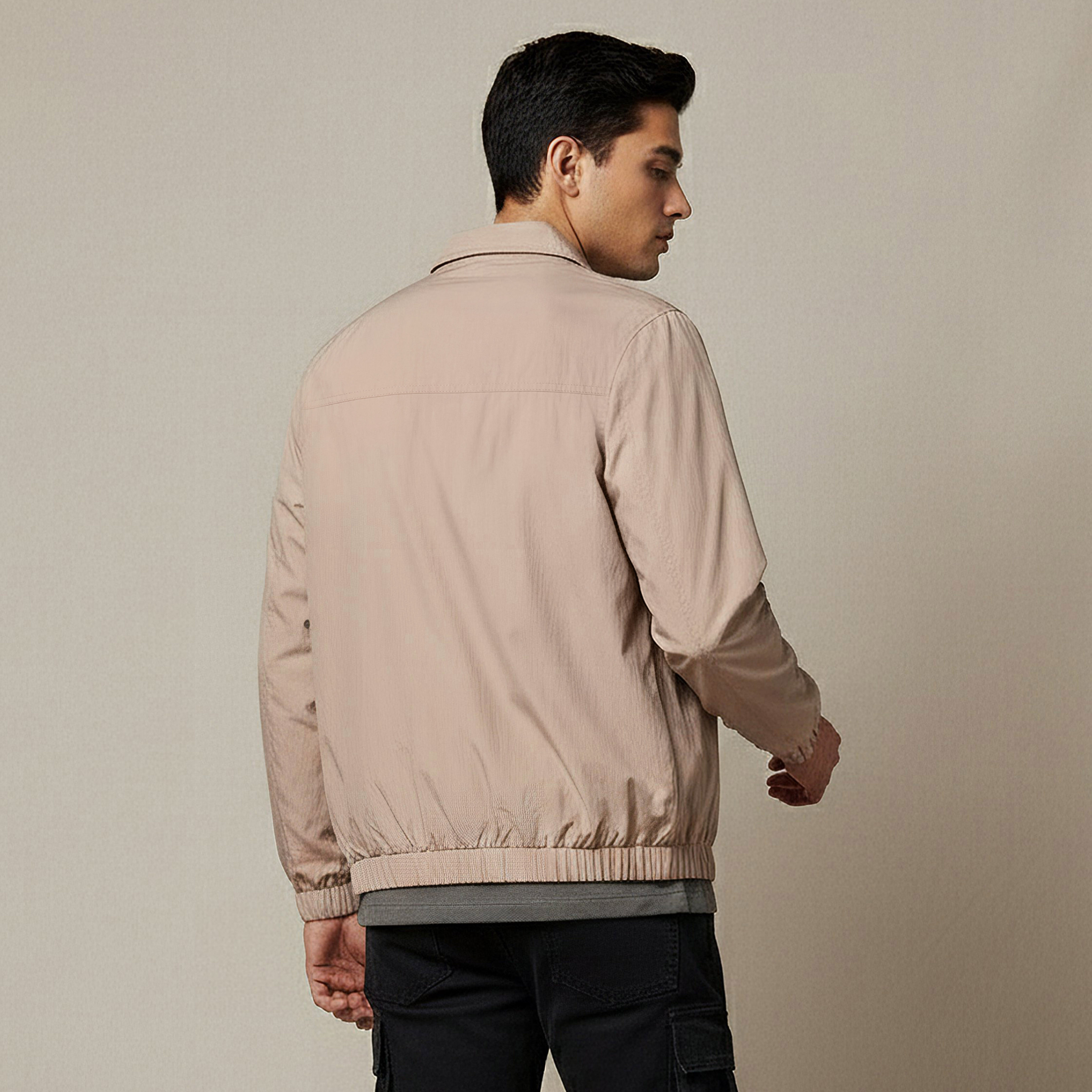 Men Regular Fit Zip Through Bomber Jacket-men-clothing-jacketsandblazers-jackets-image-3