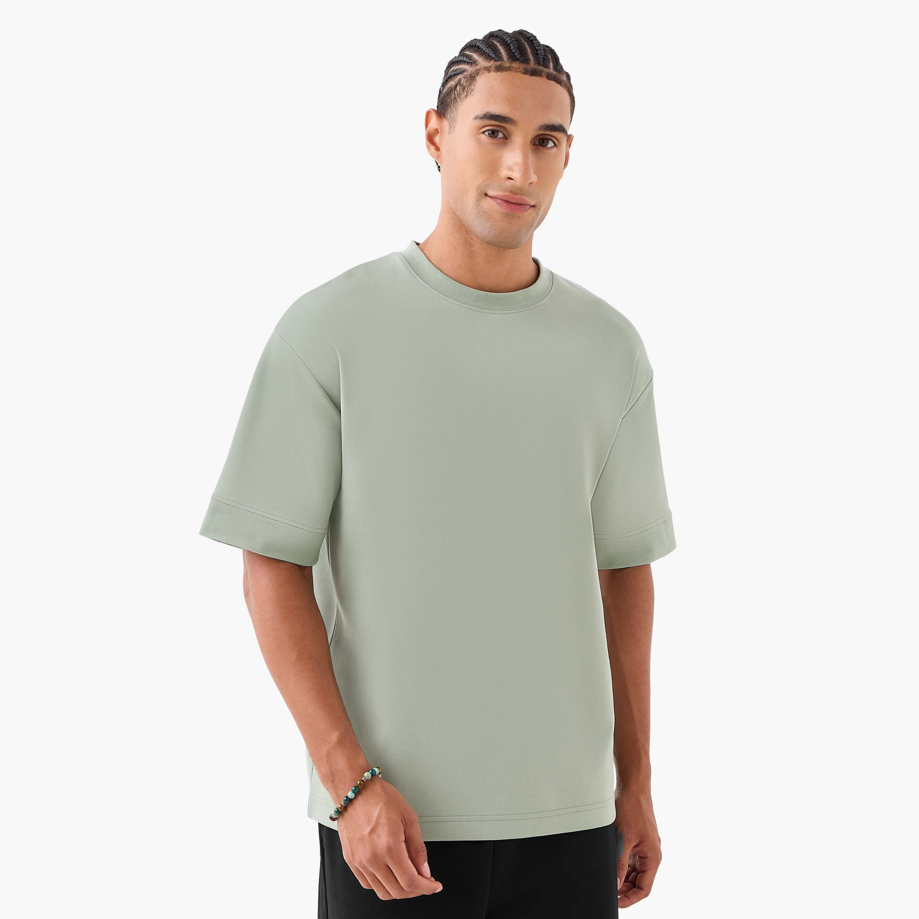 Men Relaxed Fit Crew Neck Short Sleeve Patch Detail T-shirt-men-clothing-tshirtsandpolos-tshirts-image-3
