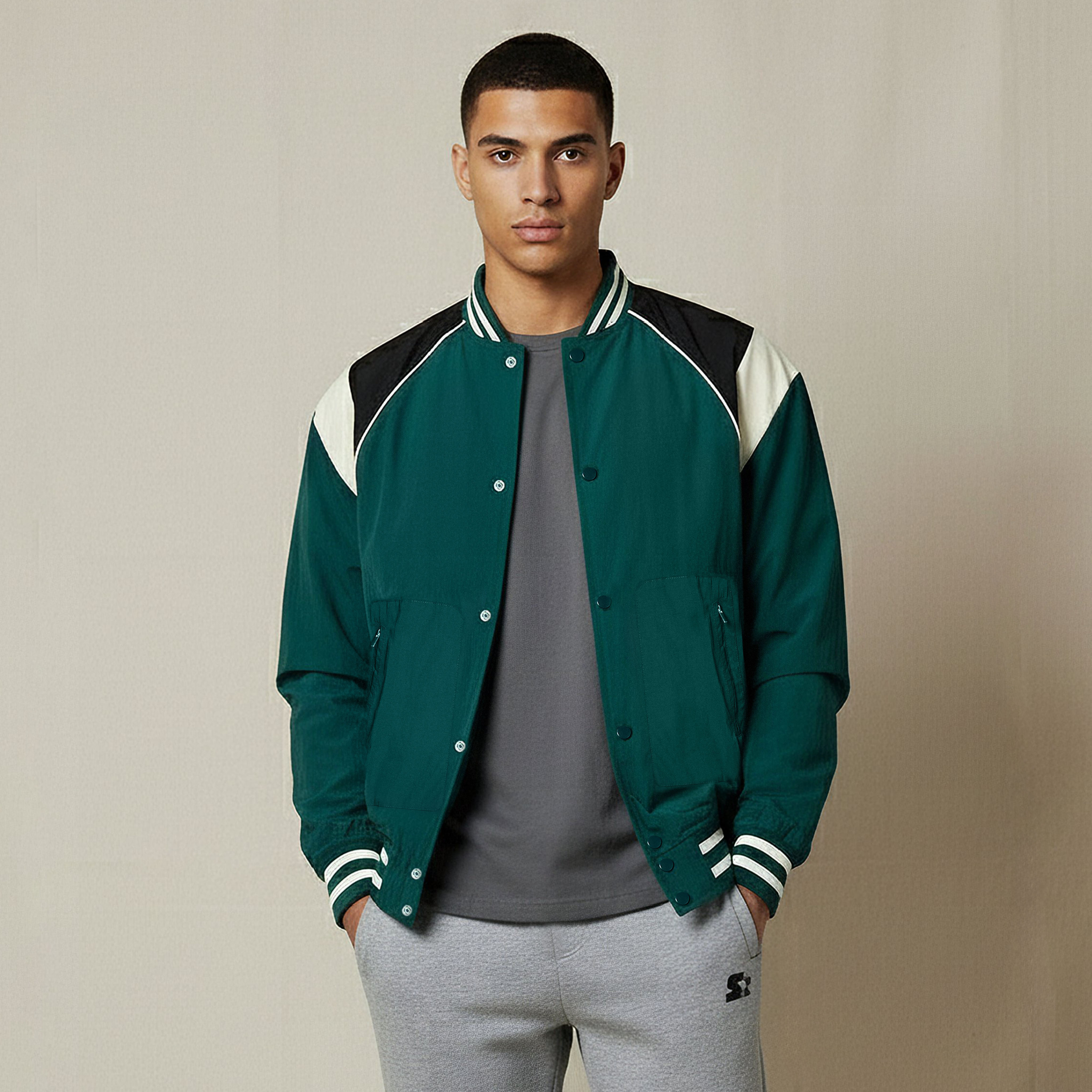 Starter Men Regular Fit Colourblock Jacket-men-clothing-jacketsandblazers-jackets-image-1
