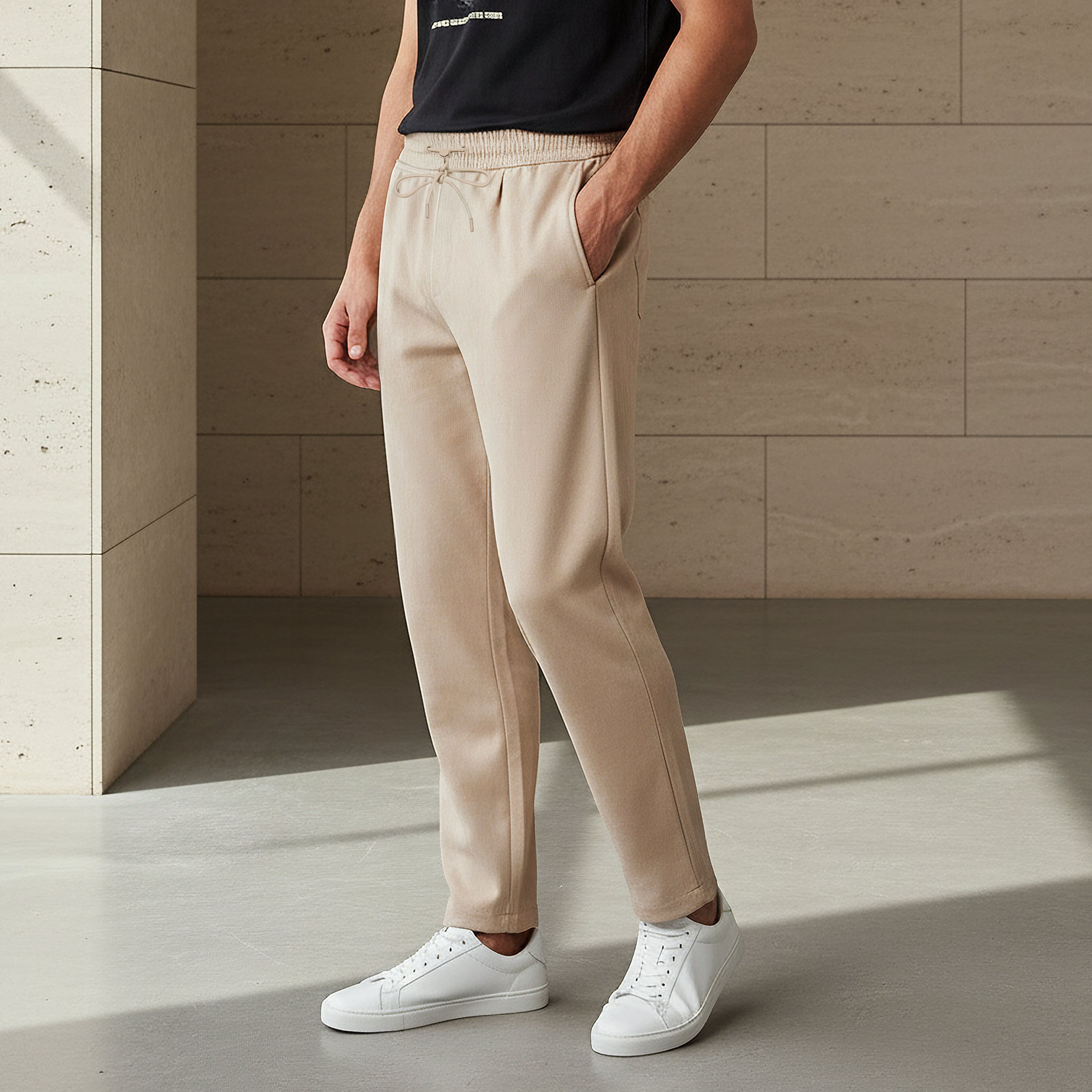 Men Relaxed Fit Soft Touch Trousers-men-clothing-bottoms-trousersandchinos-trousers-image-1