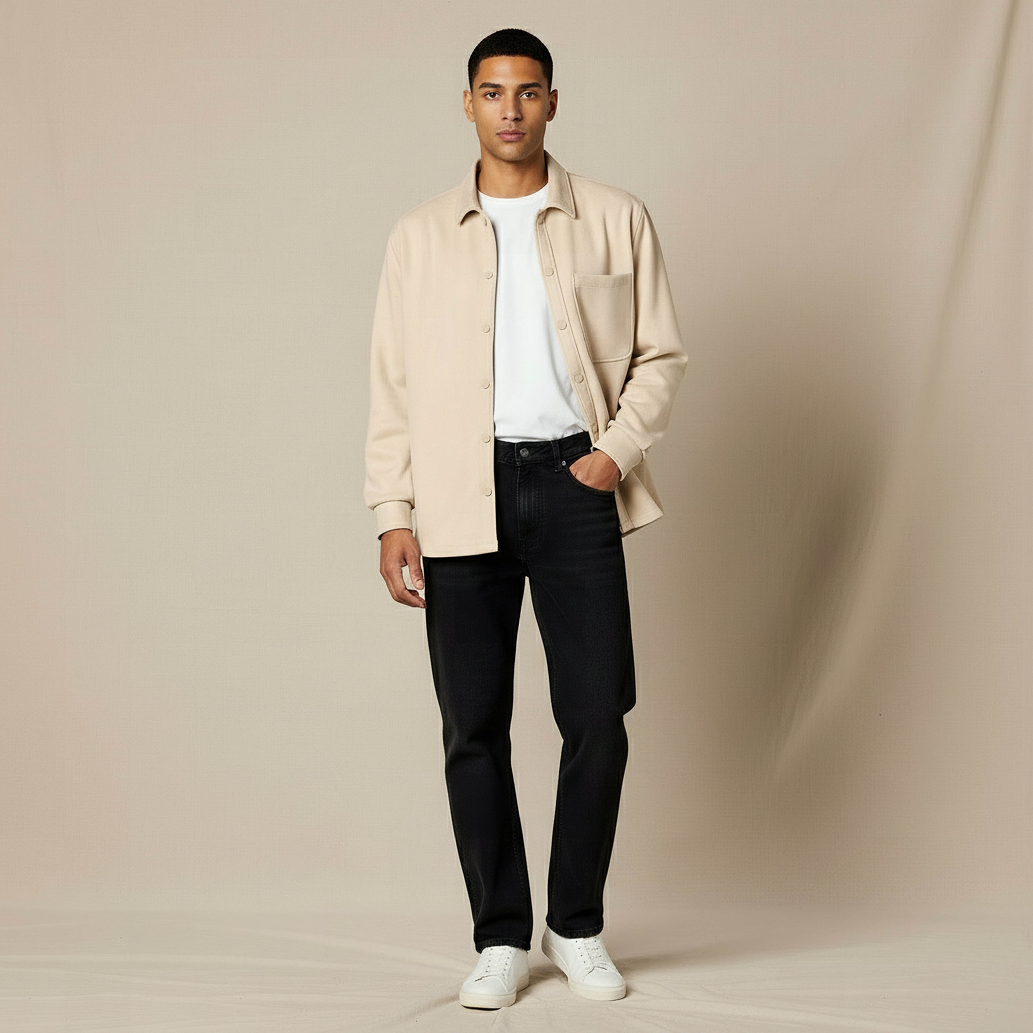 Men Regular Fit Suede Shacket-men-clothing-jacketsandblazers-jackets-image-2
