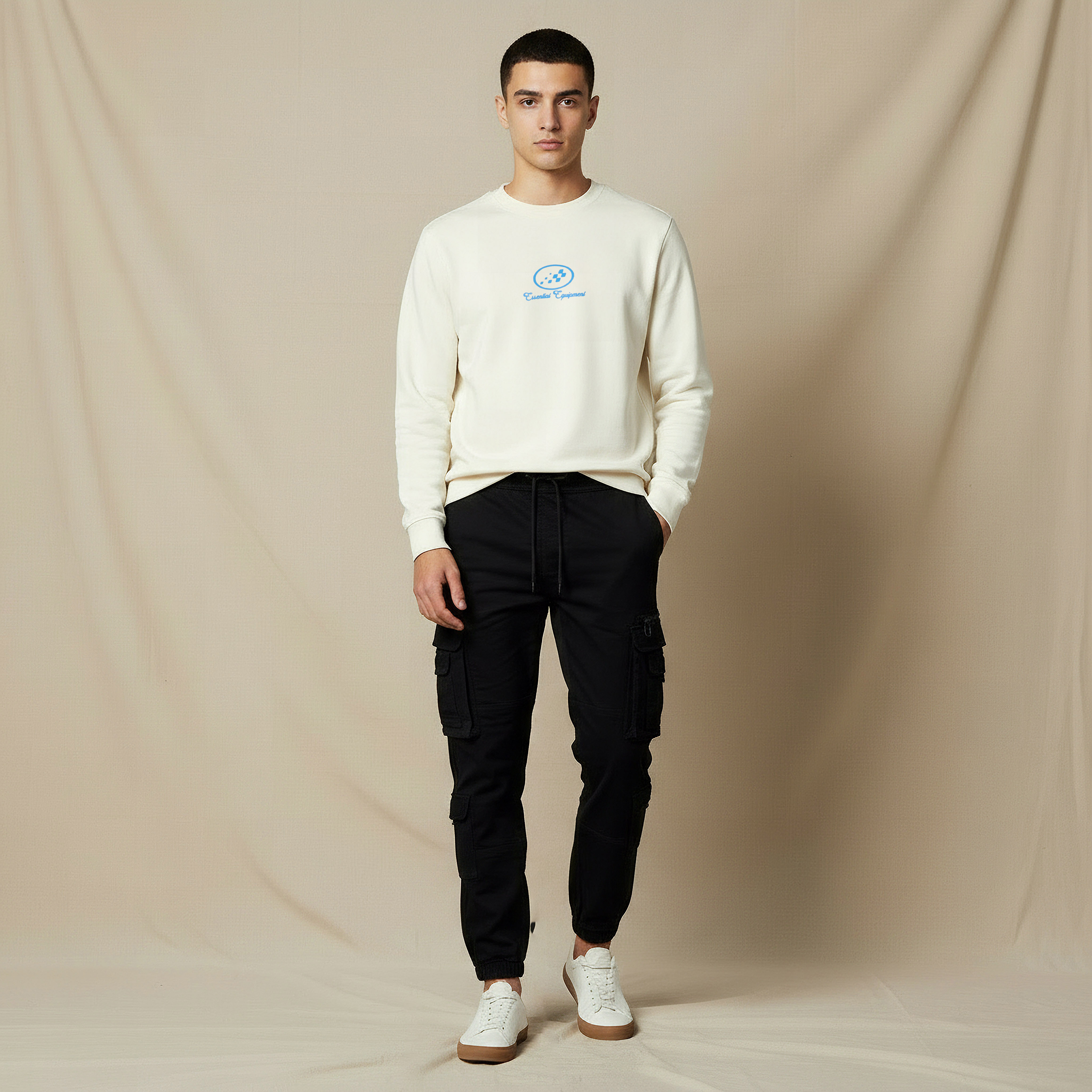 Men Regular Fit Cargo Trousers-men-clothing-bottoms-trousersandchinos-trousers-image-2